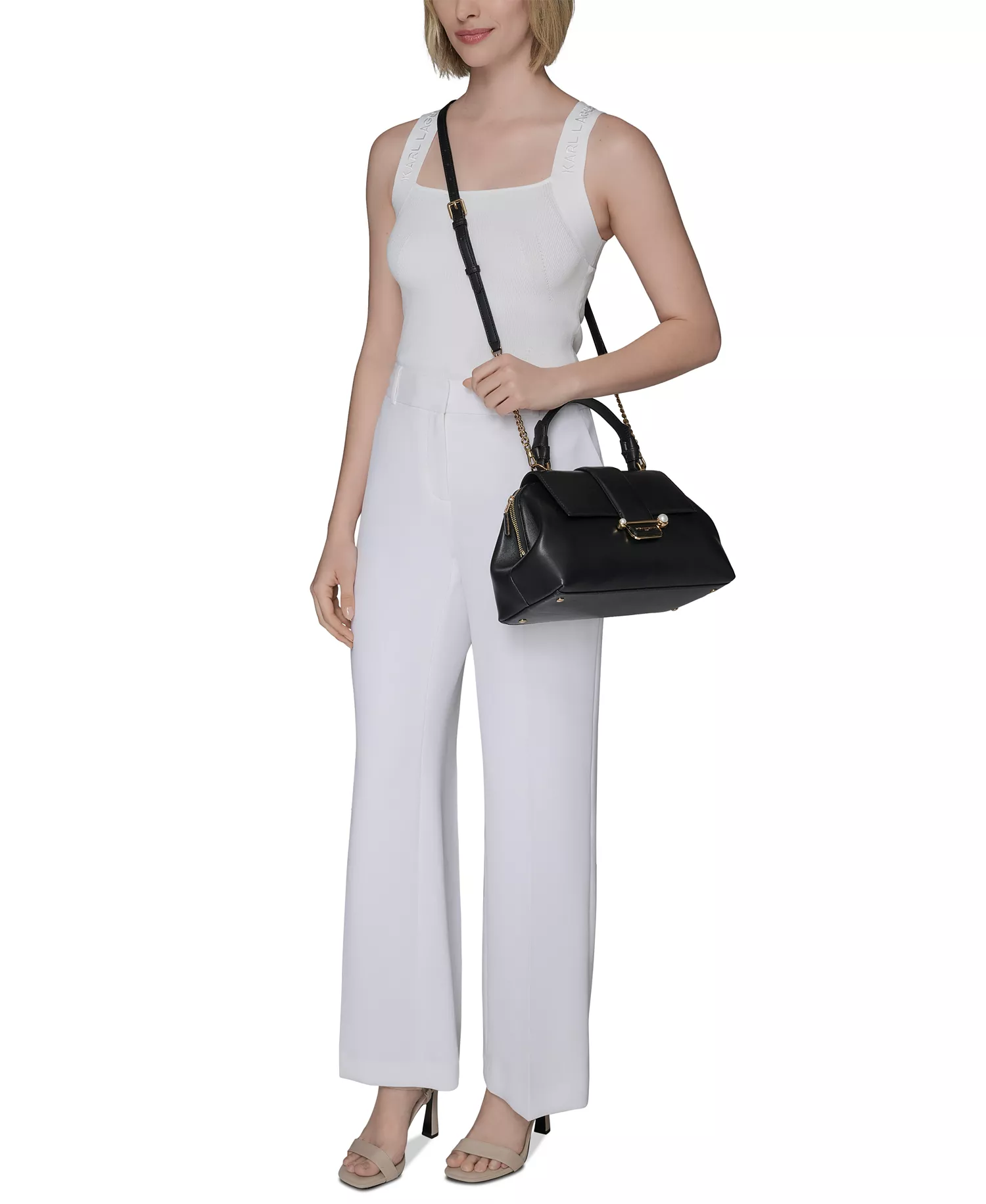 Dara Satchel Bag - Black/gold - NO SIZE