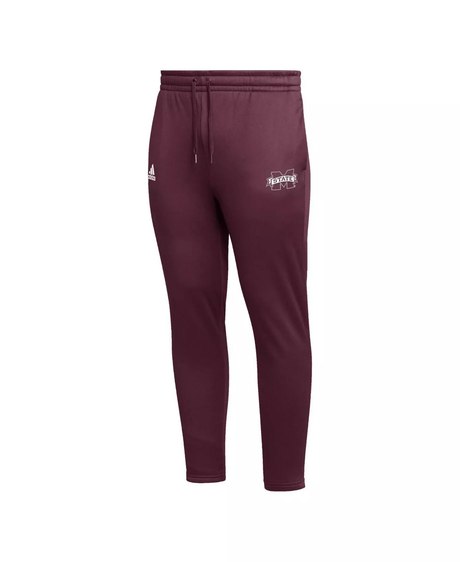 Men's Maroon Mississippi State Bulldogs AEROREADY Tapered Pants - Maroon - L