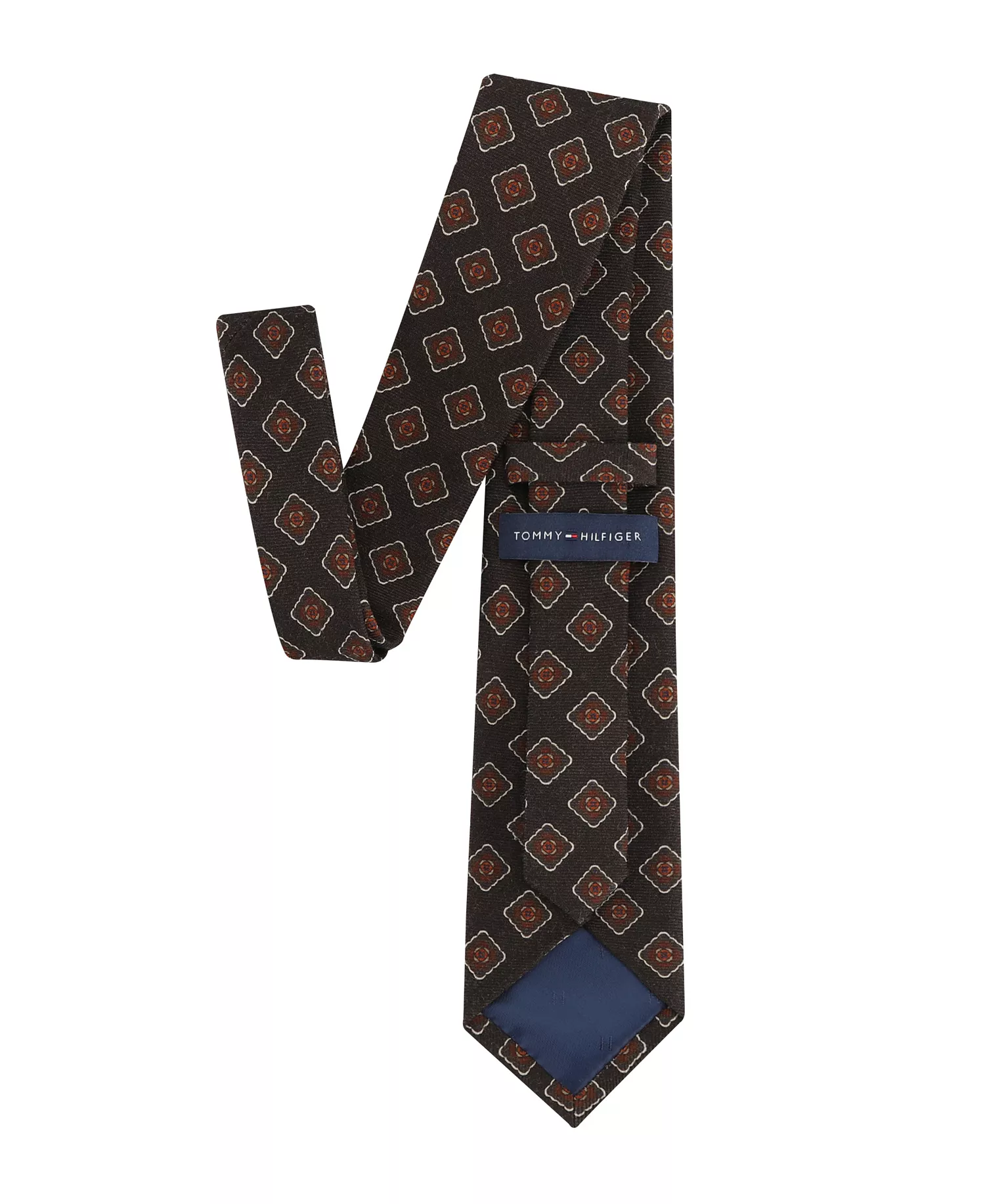 Men's Holden Medallion Print Tie - Brown - ONE SIZE