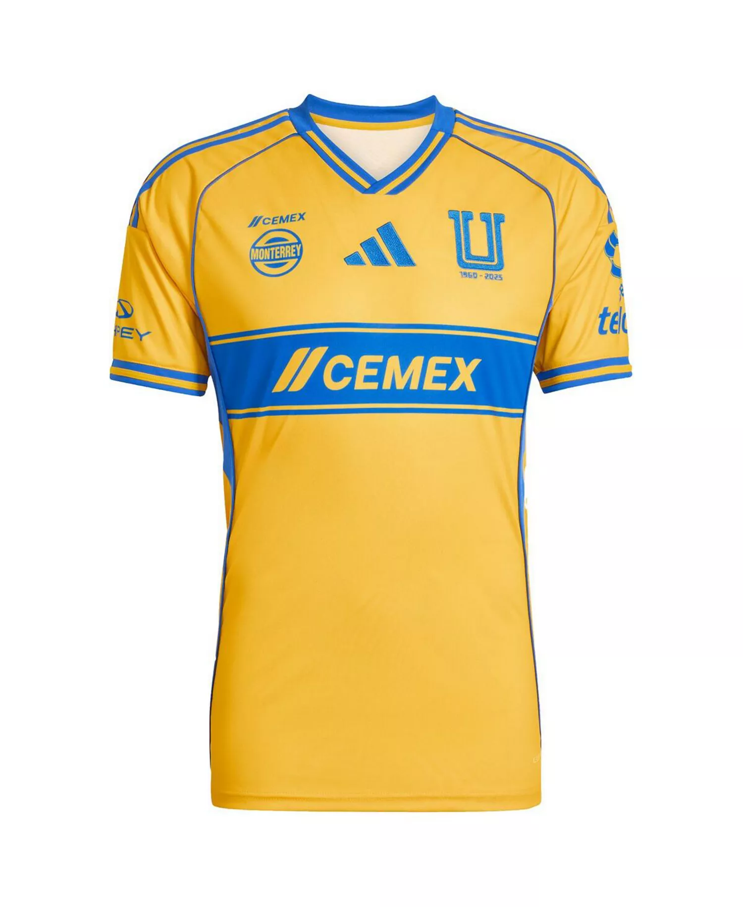 Men's Gold Tigres UANL 2025/26 Home Replica Jersey - Gold - 2XL
