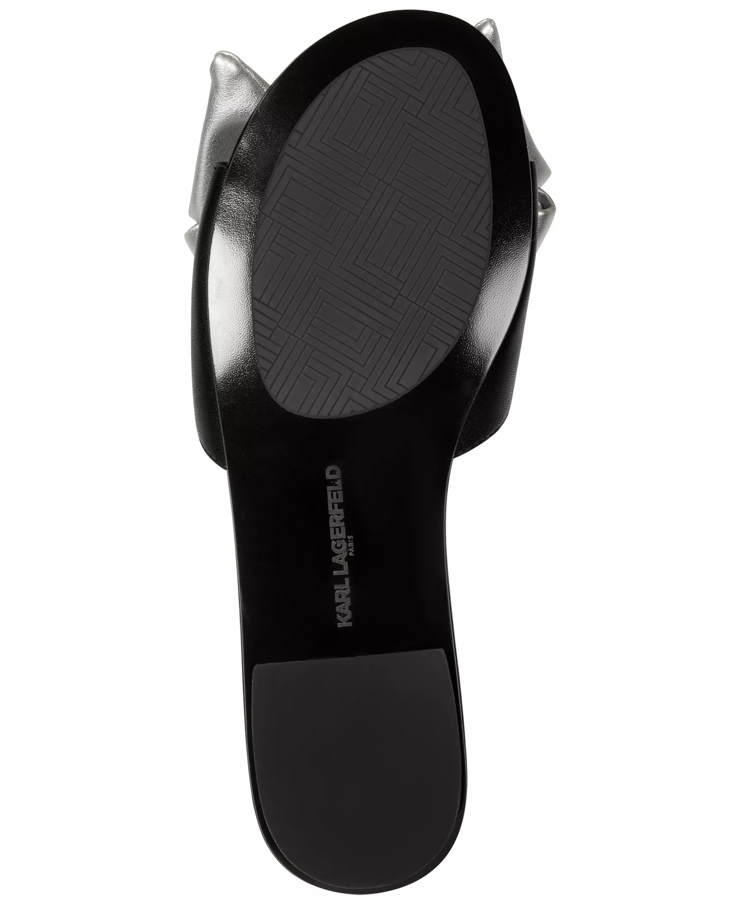 Women's Ciaran Bow Flat Sandals - Black/Silver - 10