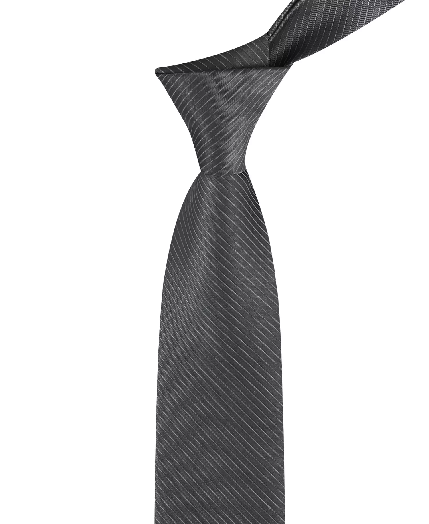 Men's Kiara Pin Stripe Tie - Gray - ONE SIZE