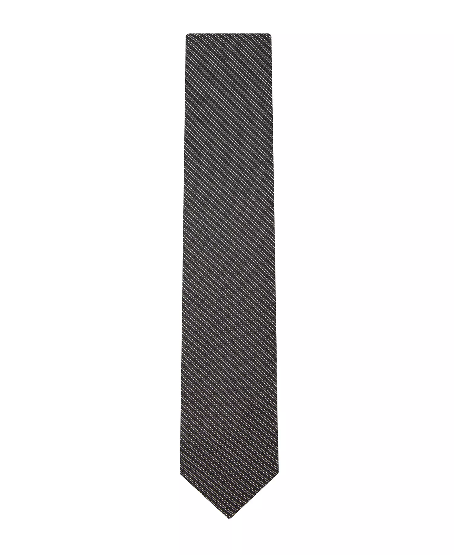Men's Fontana Stripe Pattern Tie - Black - ONE SIZE