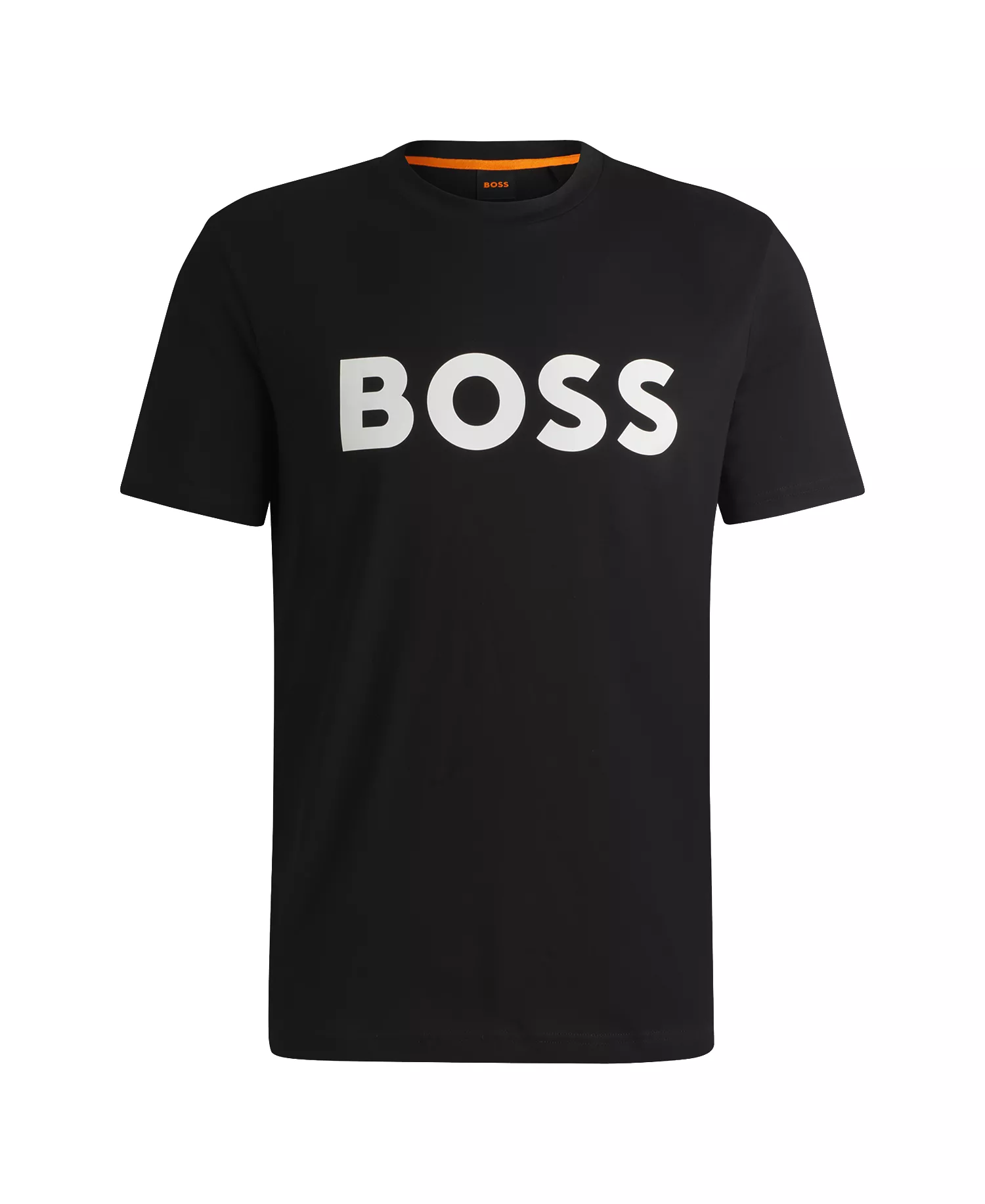 Men's Rubber-Logo Regular-Fit T-Shirt - Black - M