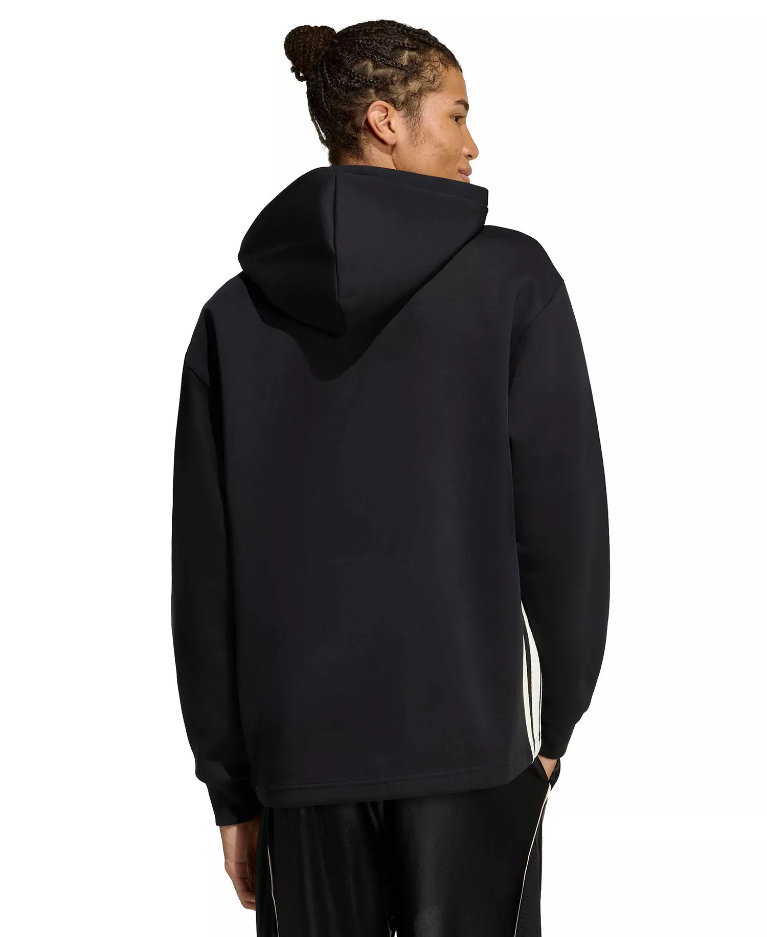 Men's Stadium Knit Graphic Hoodie - Black/off White - 2XL