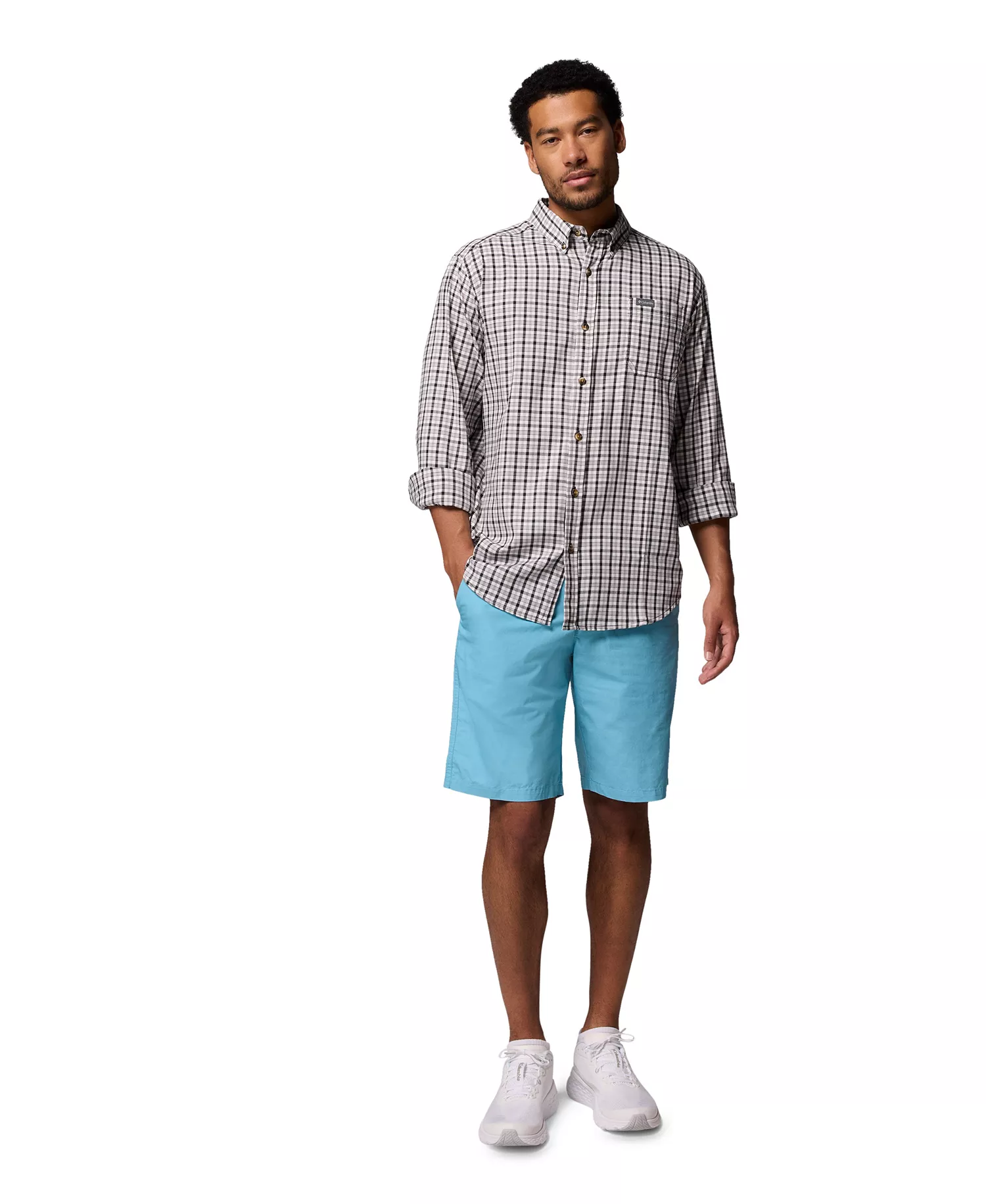 Men's Rapid Rivers Long Sleeve Shirt - Black - S