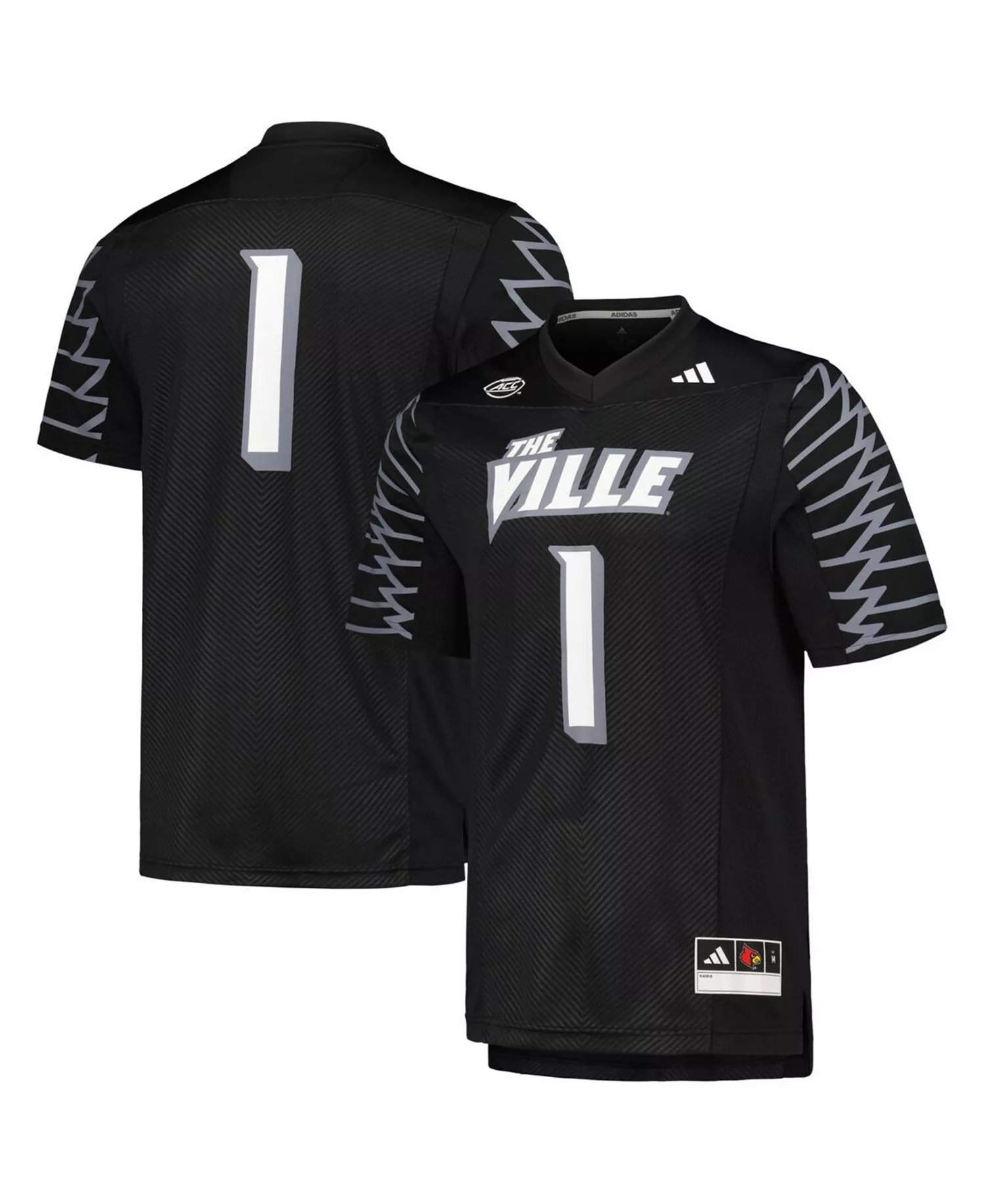 Men's #1 Black Louisville Cardinals 2023 Premier Jersey - Black - L