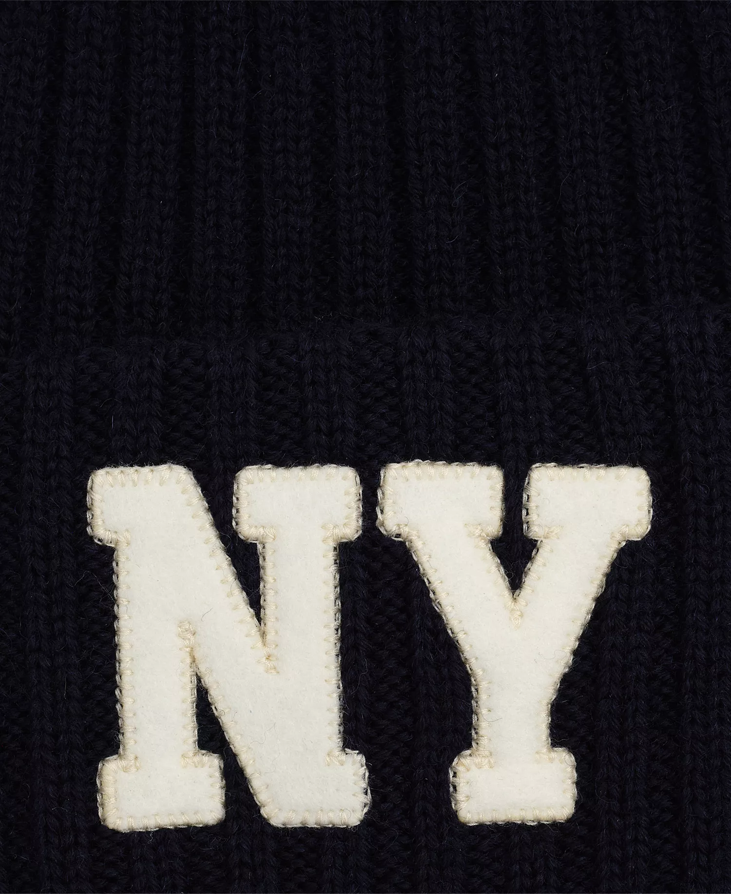 Men's New York Beanie  - Navy - ONE SIZE
