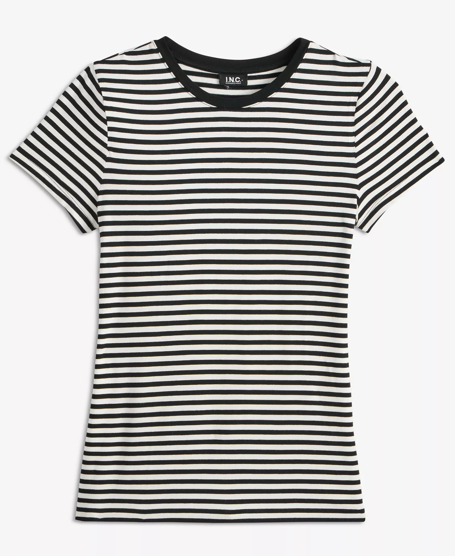 Women's Short-Sleeve Striped T-Shirt, Macy's Exclusive - Leera Stripe - L