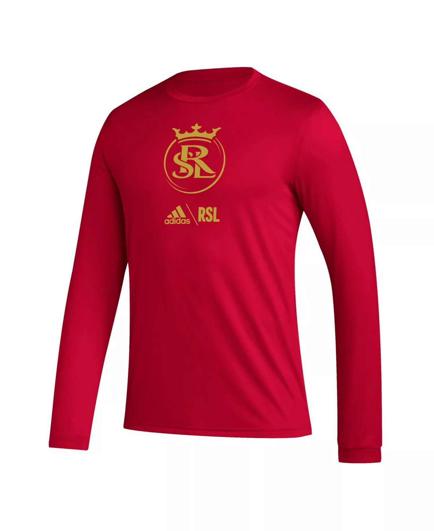 Men's Red Real Salt Lake Icon AEROREADY Long Sleeve T-shirt - Red - XL