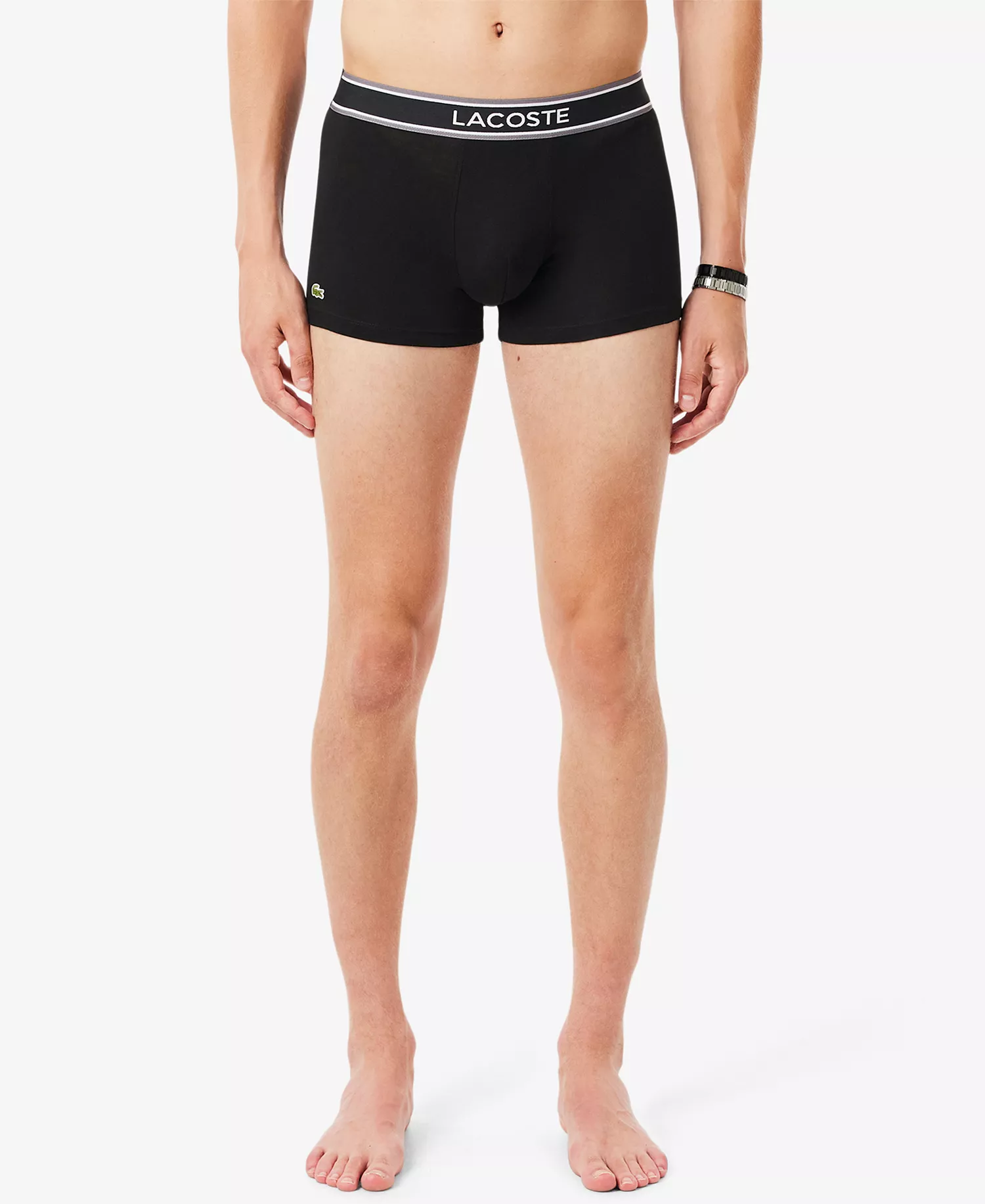 Men's Monogram Trunks, 3-Pack - Black Monogram - L