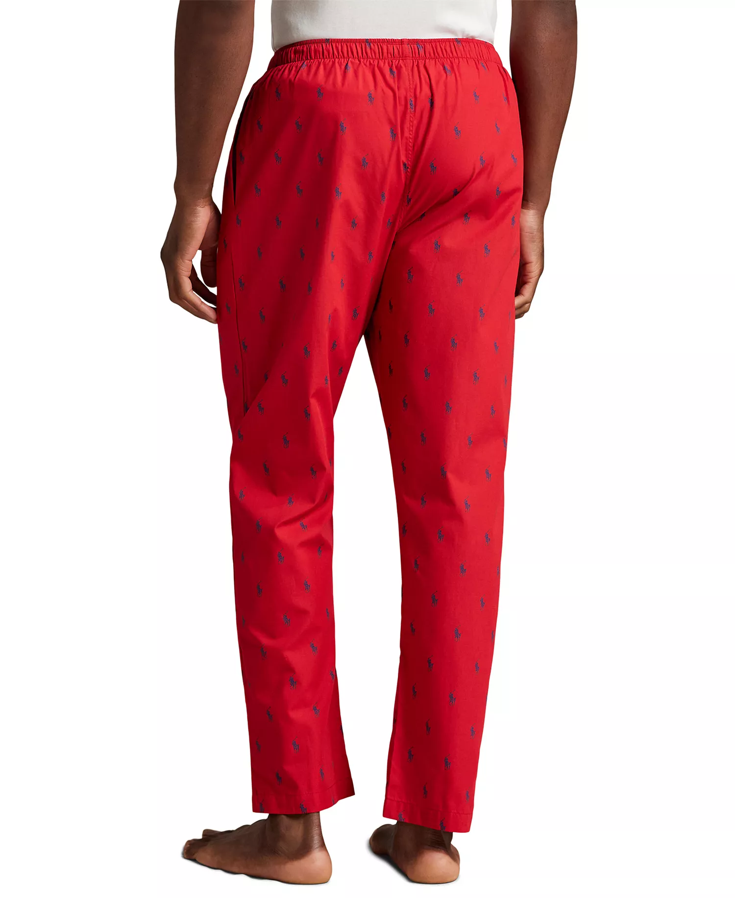 Men's Slim Fit Pajama Pants - Cruise Navy /Red - L
