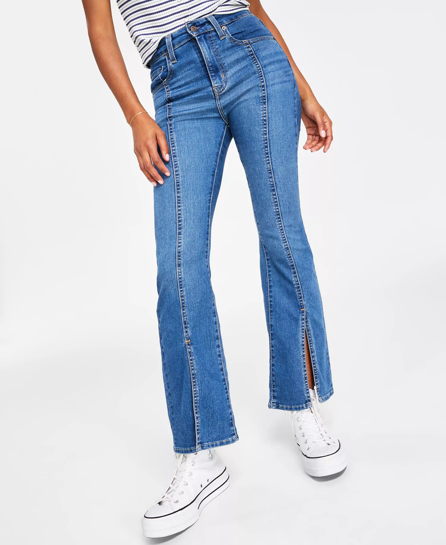 Women's 726 Flare Split-Hem Jeans - Everyones A Winner - 24