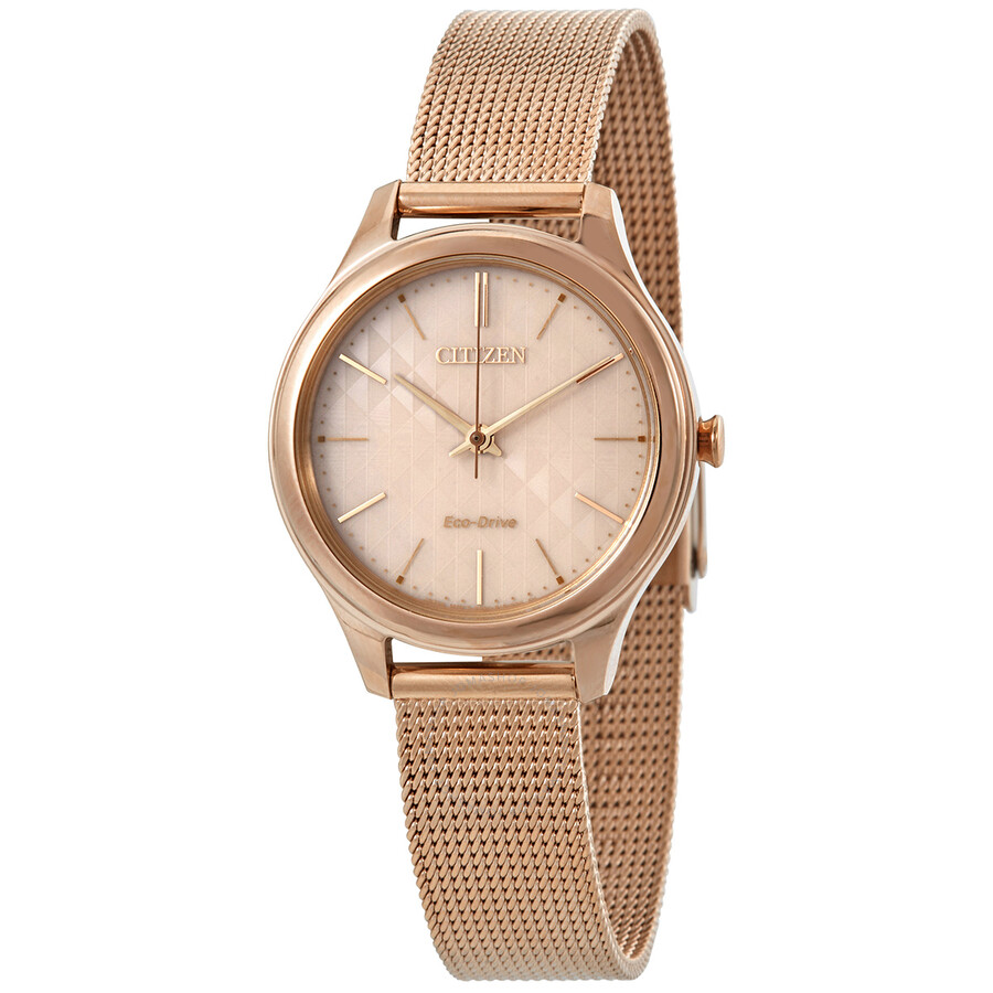 Citizen Rose Dial Rose Gold-tone Ladies Watch
