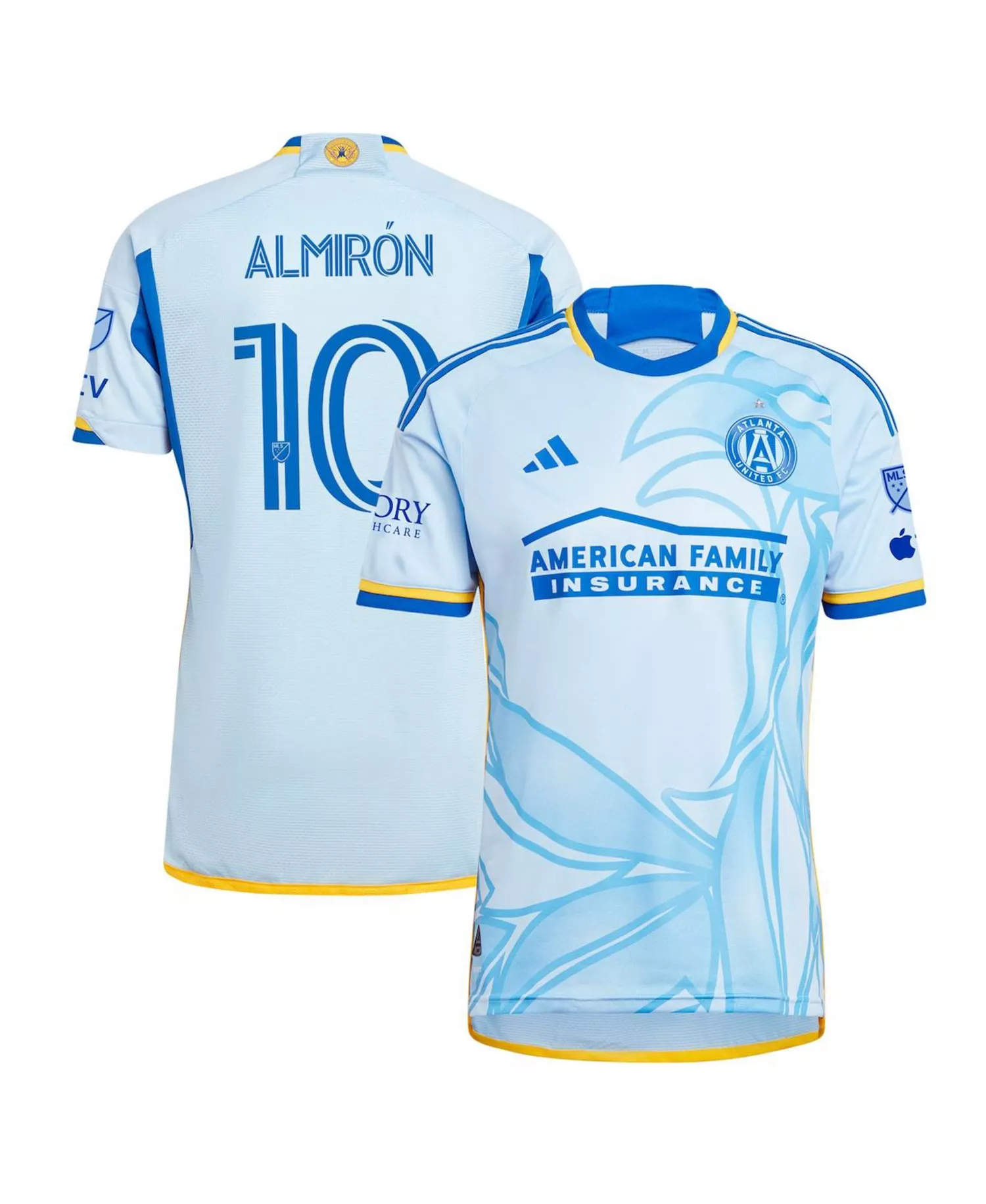 Men's Miguel Almiron Light Blue Atlanta United FC 2024 The Resurgens Kit Authentic Player Jersey - Light Blue - 2XL