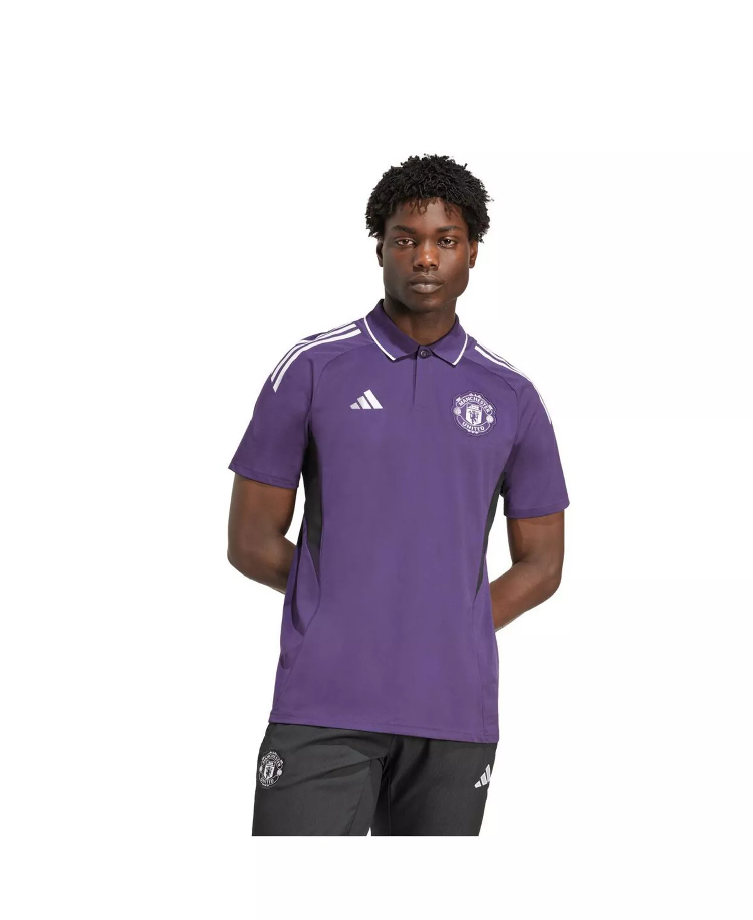 Men's Purple Manchester United 2025/26 Training Polo Shirt - Purple - S