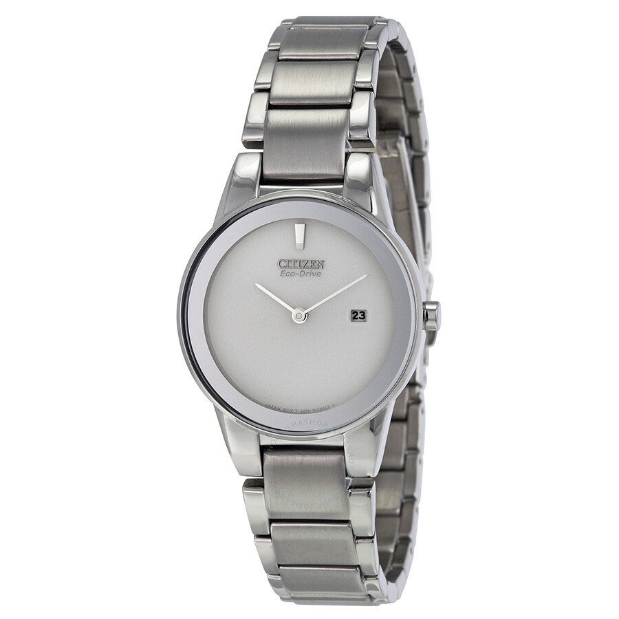 Citizen Axiom Eco-Drive Silver Dial Stainless Steel Ladies Watch