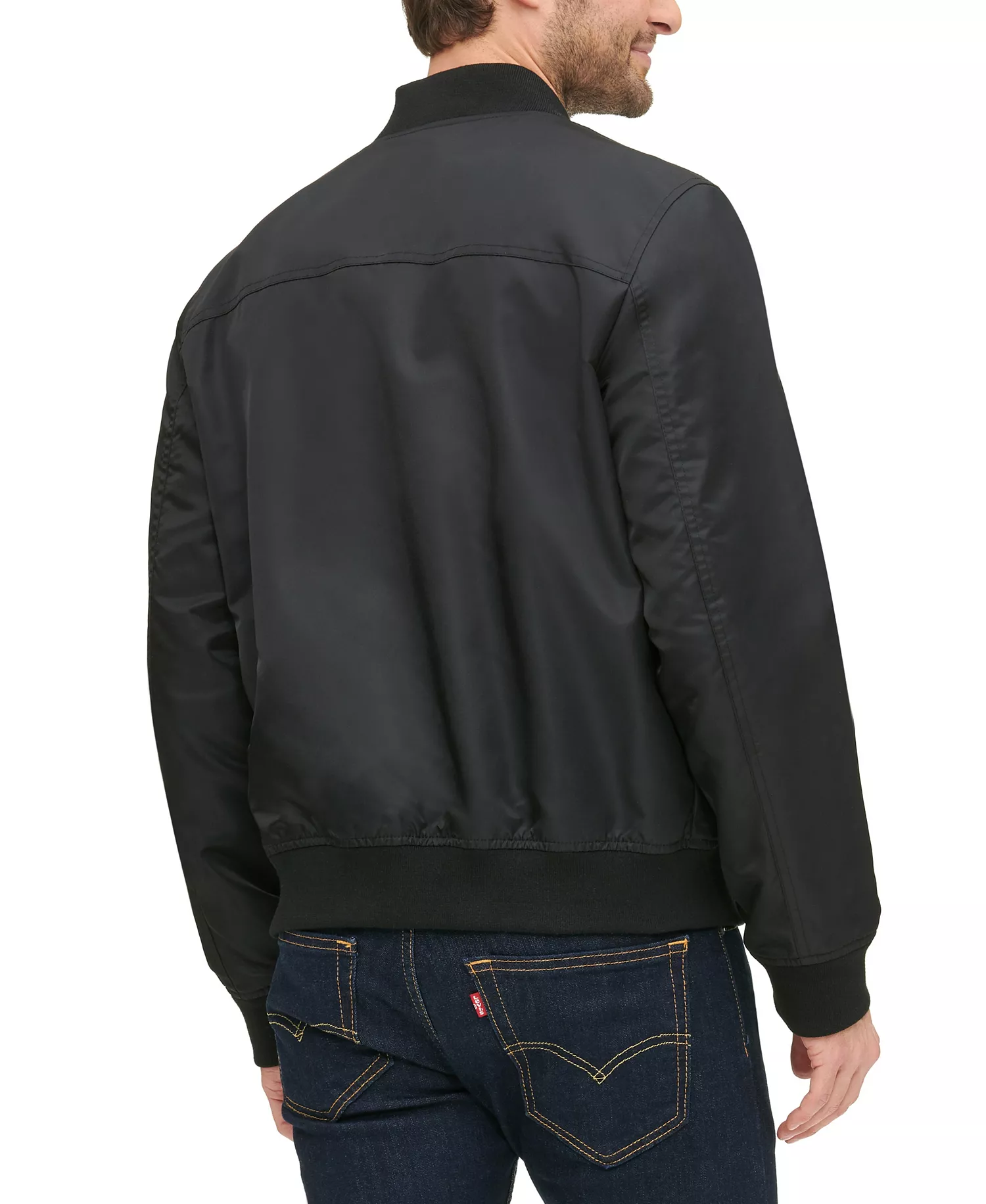 Men's Bomber Jacket - Black - 2XL