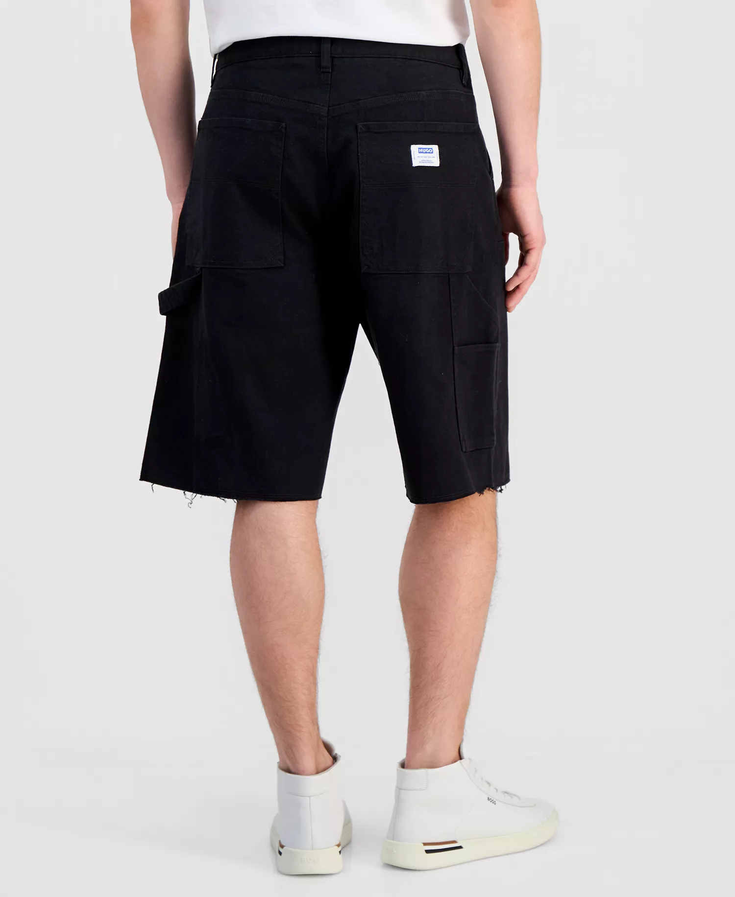 Men's Stretch Canvas 10.6" Carpenter Shorts - Black - 30