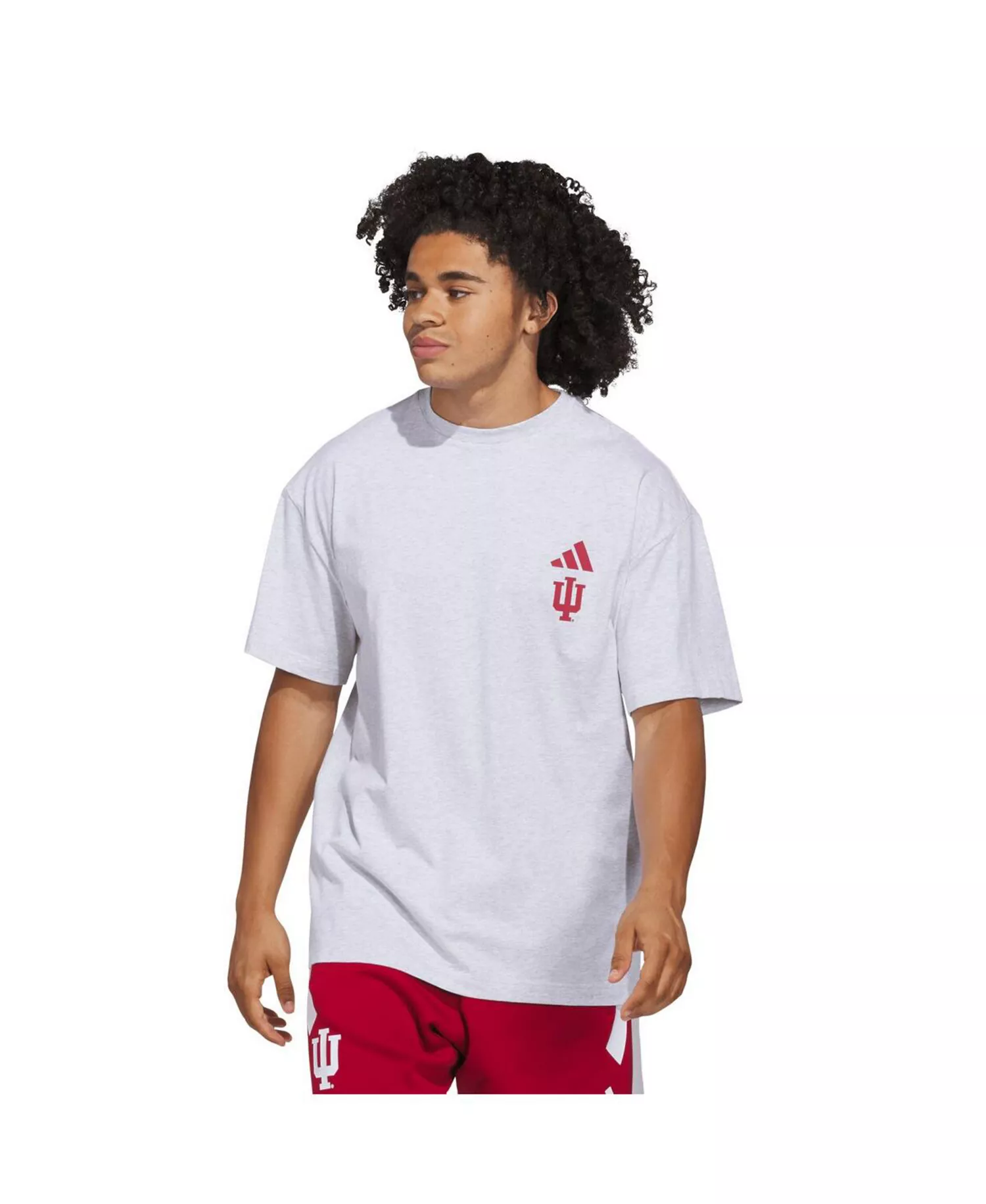 Men's Gray Indiana Hoosiers Off-Court T-Shirt - Gray - 2XL