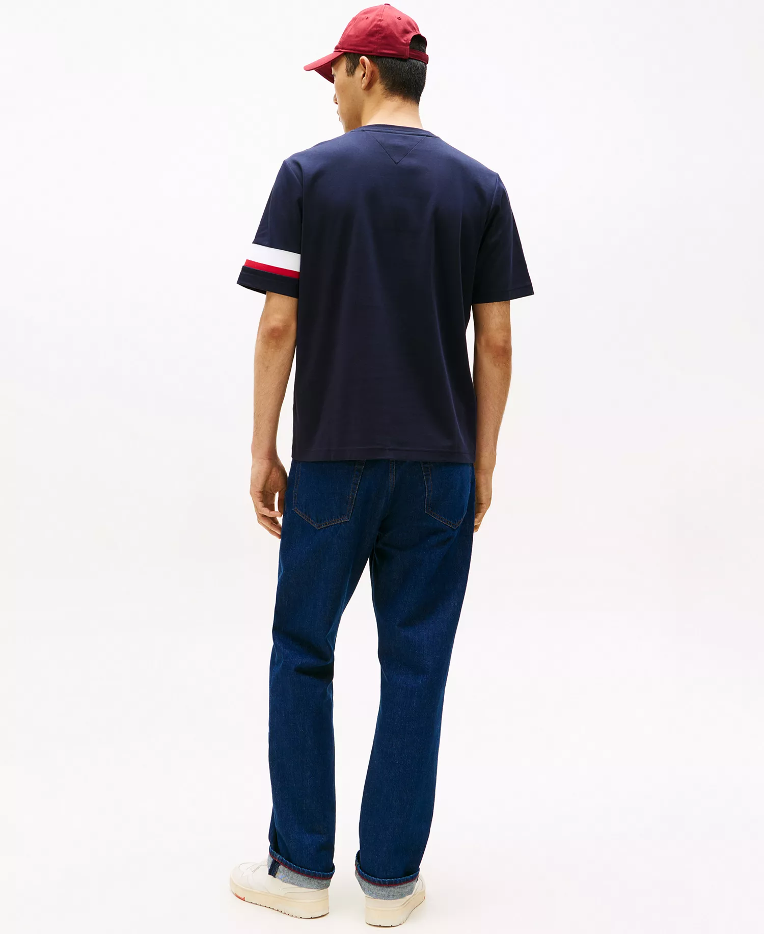 Men's Stripe Sleeve T-Shirt - Desert Sky - L