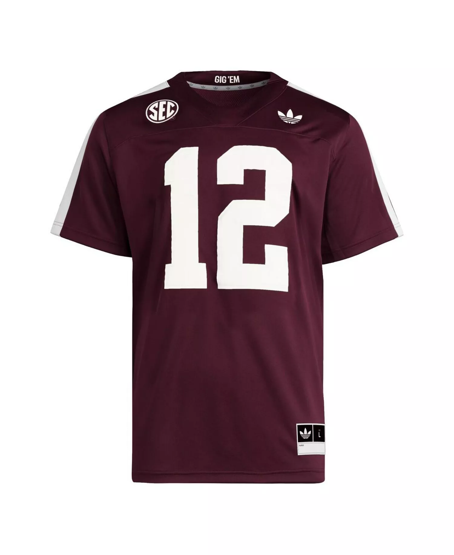 Men's 12 Maroon Texas A&M Aggies Premier Strategy Jersey - Maroon - 3XL