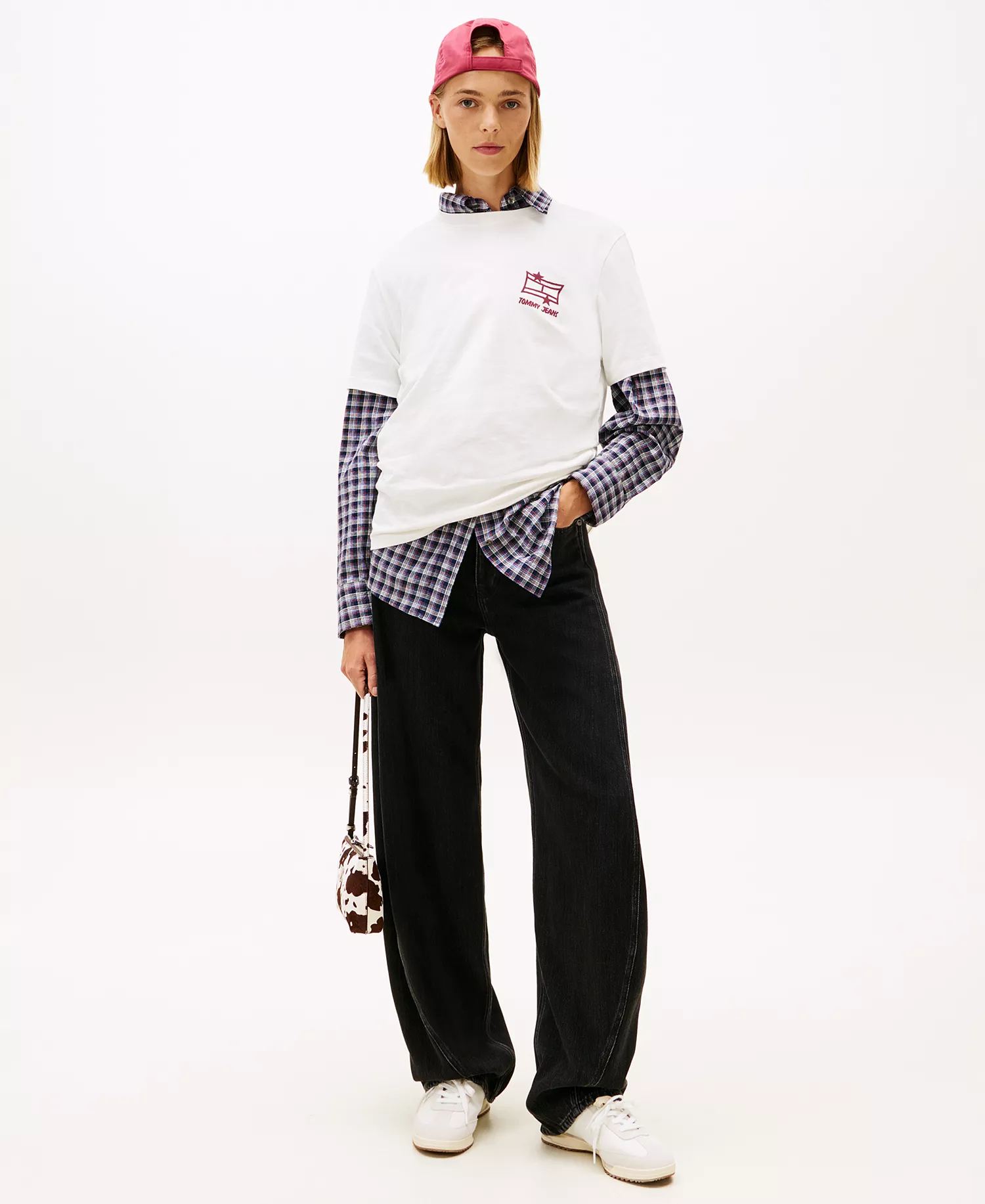 Women's Relaxed Graffiti Logo T-Shirt - Ecru - L