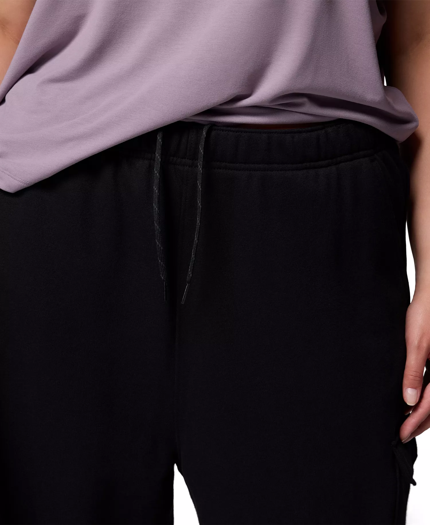 Plus Aldermore Fleece Cargo Pants - Black - 1X