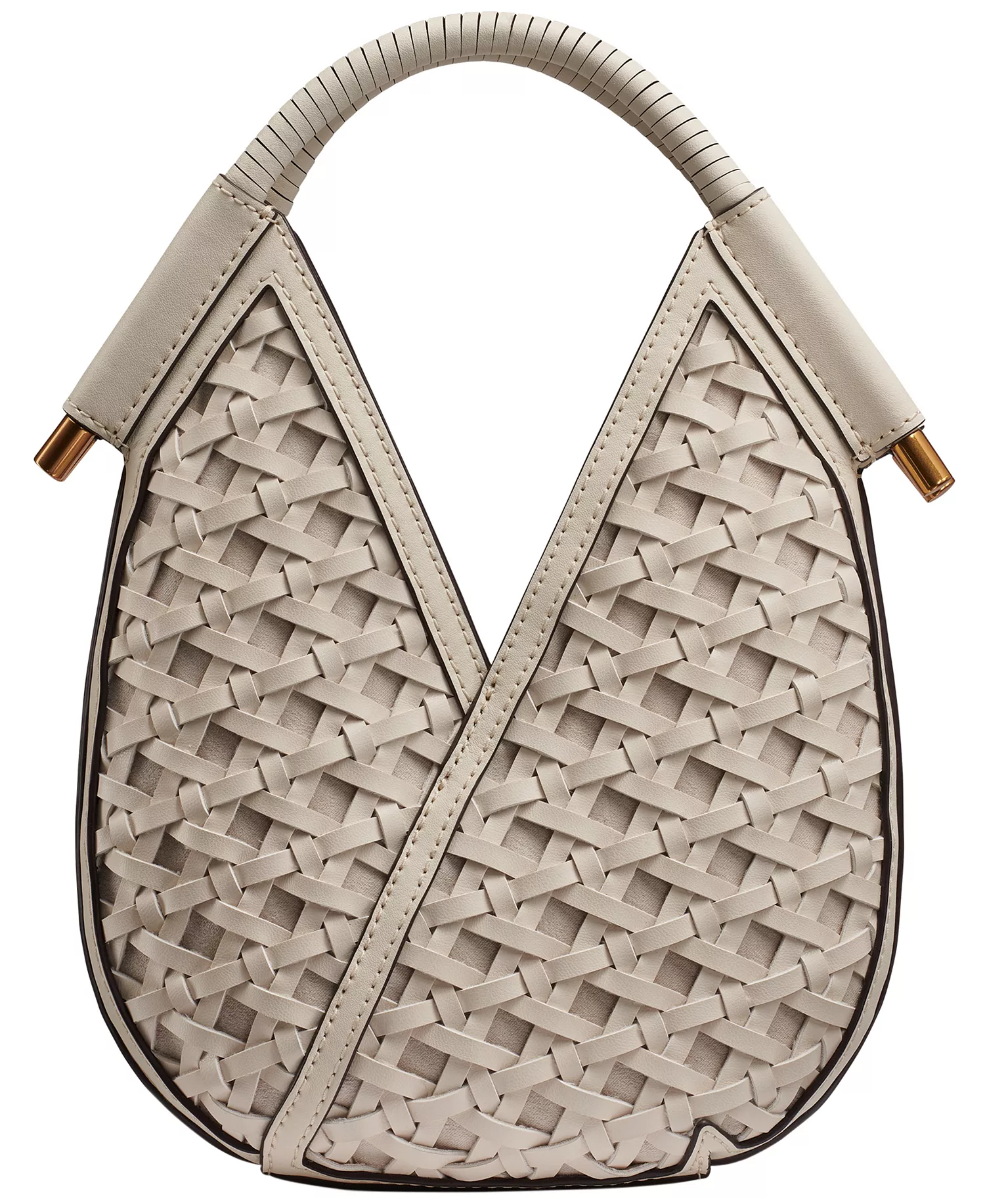 Baldwin Woven Grommet Crossbody Bag - Bone - No Size