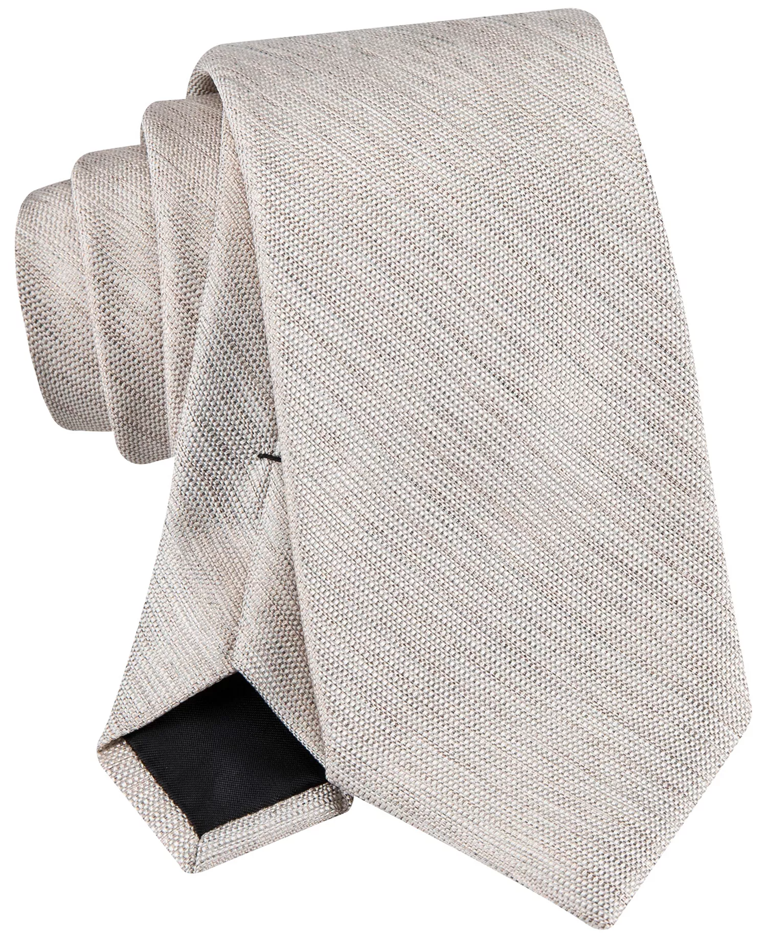 Men's Curtis Solid Textured Tie - Natural - OS