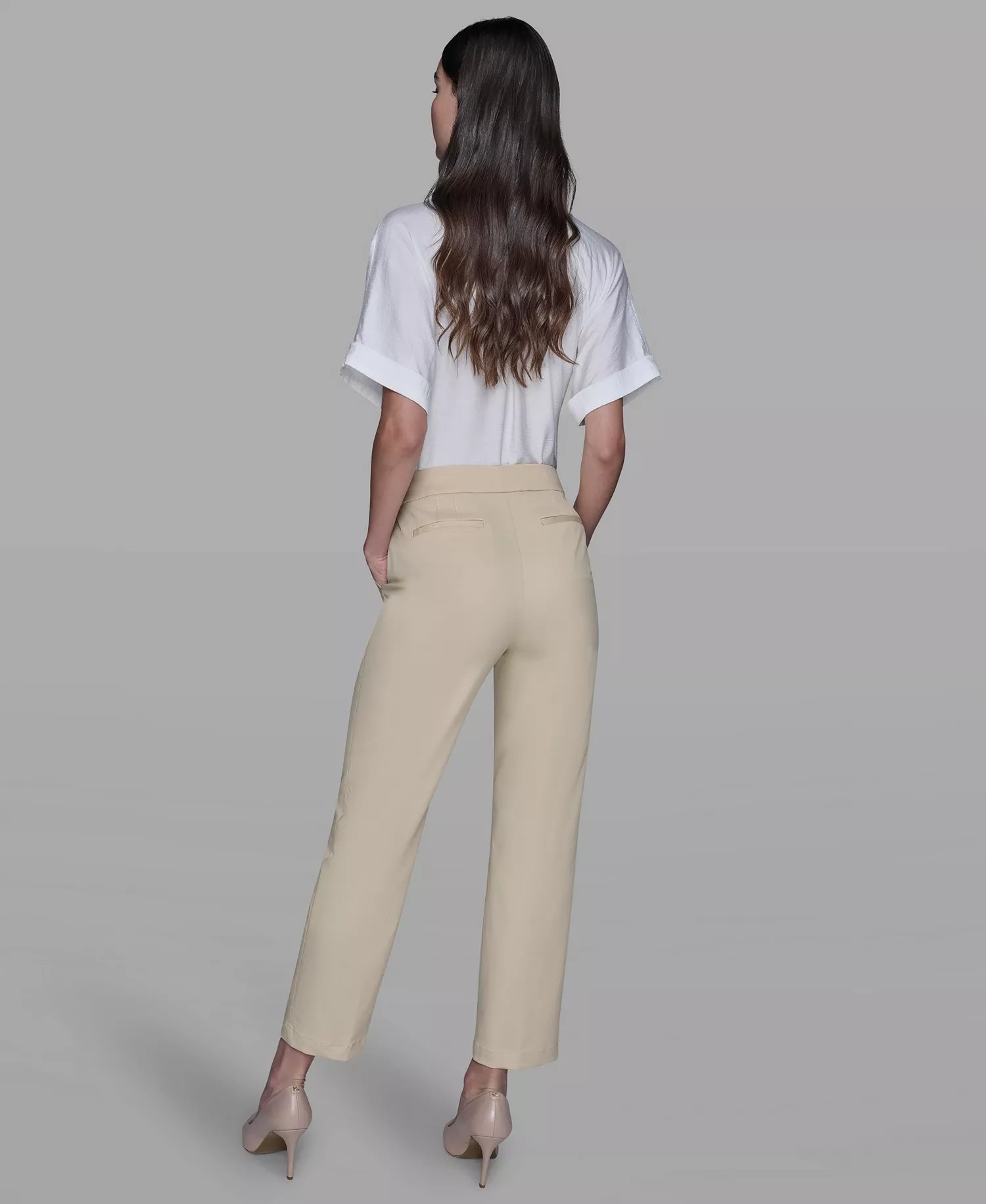 Women's Straight Ankle Pants - Desert Sand Multi - 10