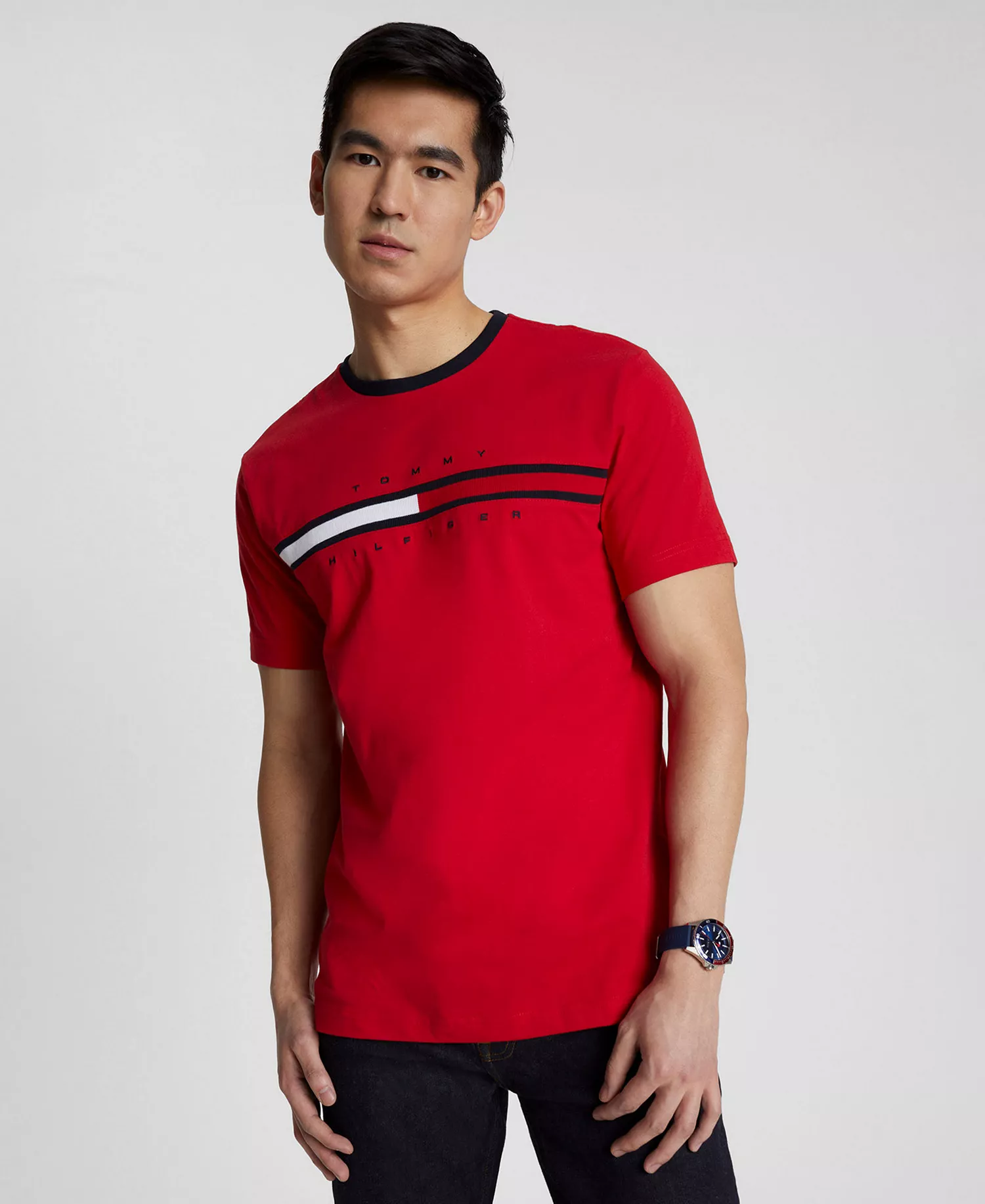 Men's Tino Logo Short-Sleeve T-Shirt - Apple Red - 2XL