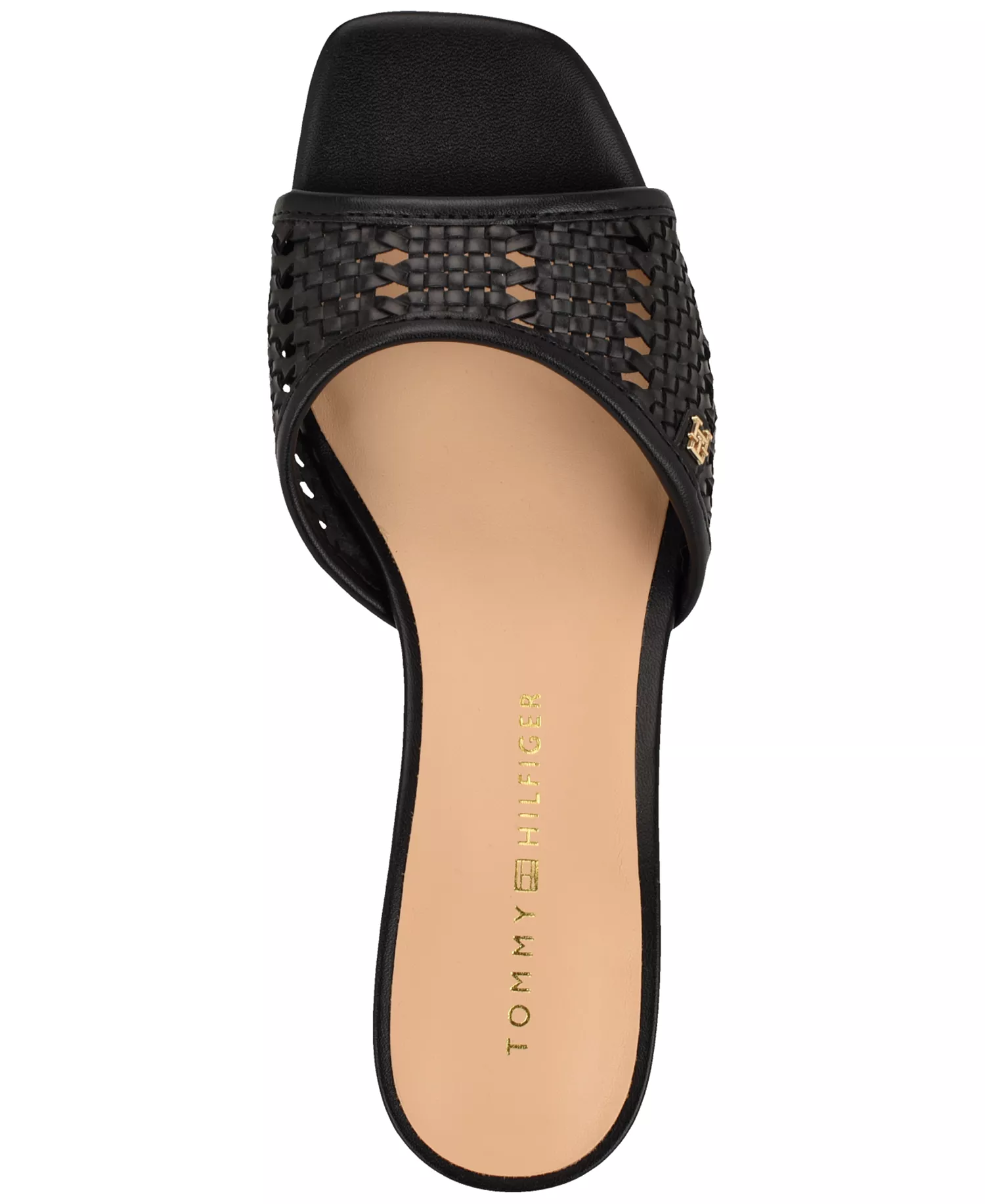 Women's Claihre Woven Kitten Heel Sandal - Black - 6.5M