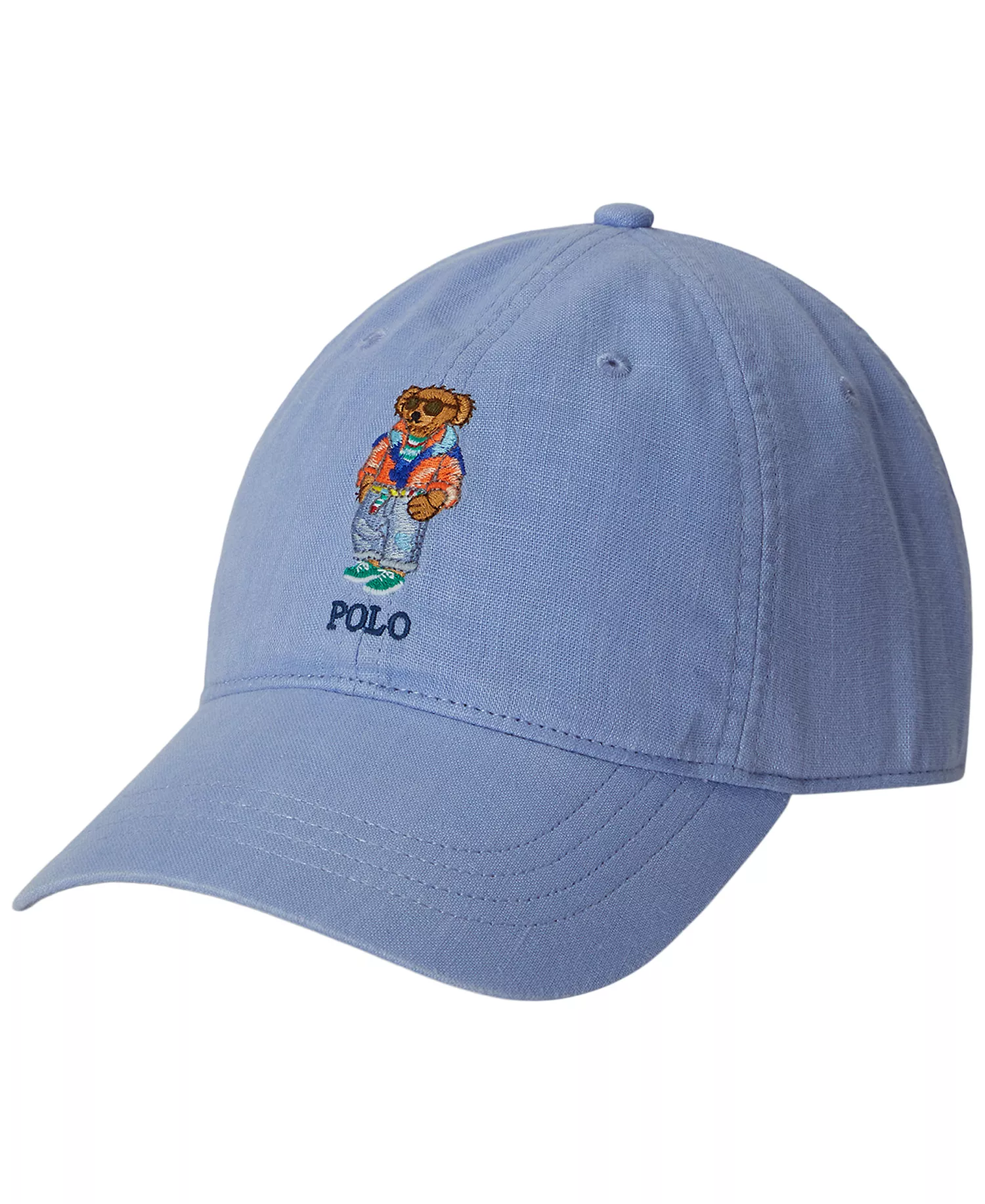 Men's 6-Panel Polo Bear Ball Cap - Austin Blue - ONE SIZE