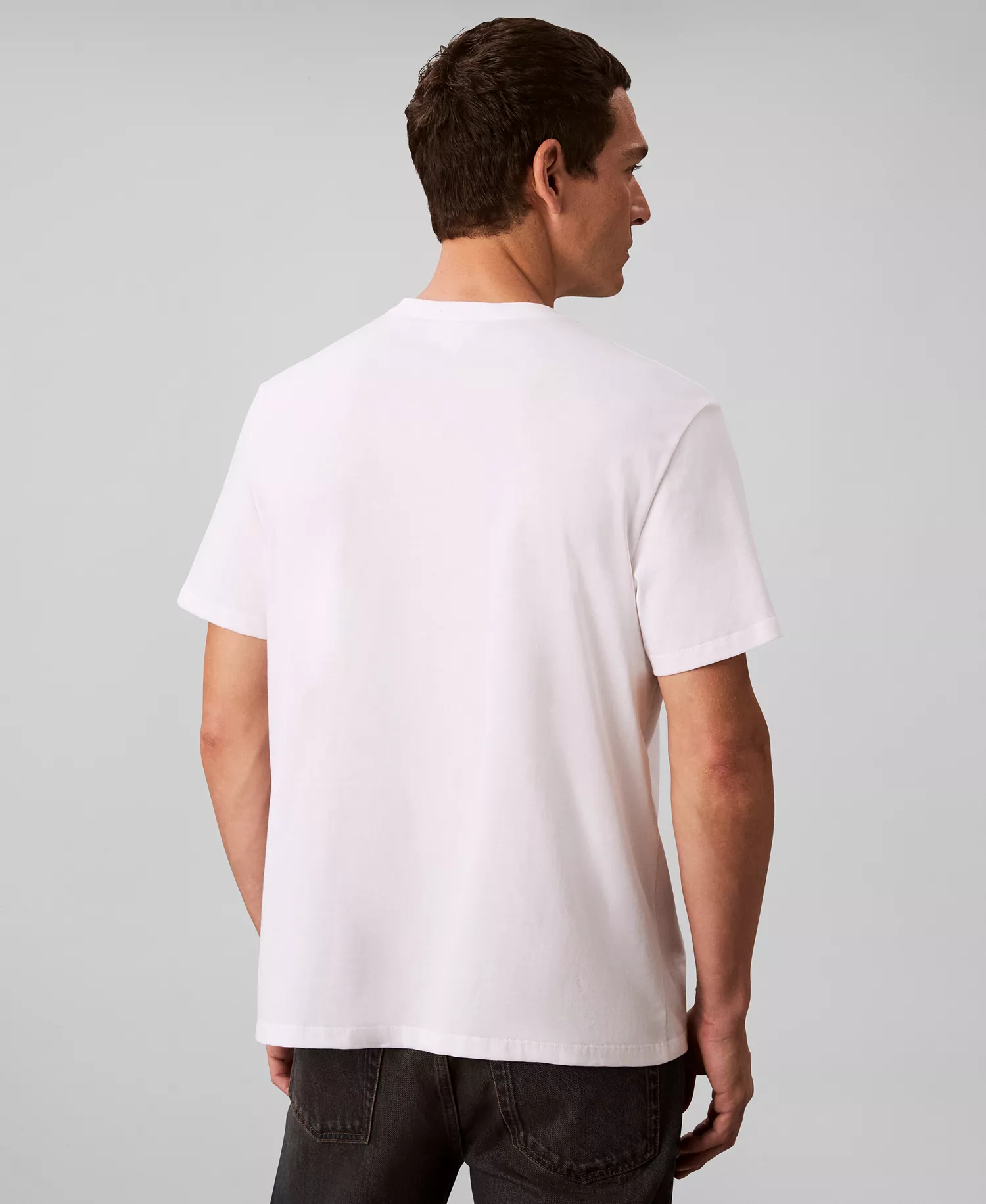 Men's Cursive Graphic Short-Sleeve T-Shirt - Brilliant White - 2XL