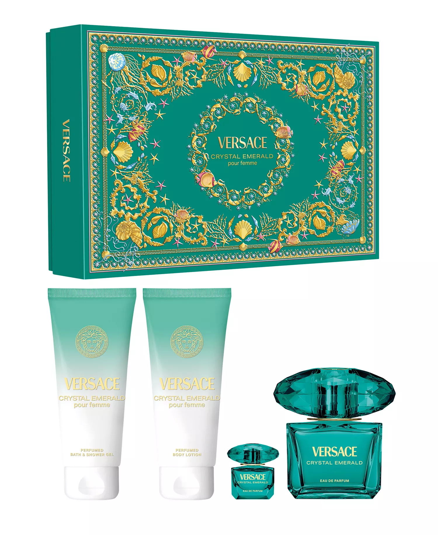 4-Pc. Crystal Emerald Eau De Parfum Spray, Body Lotion and Shower Gel Set - No Color - No Size