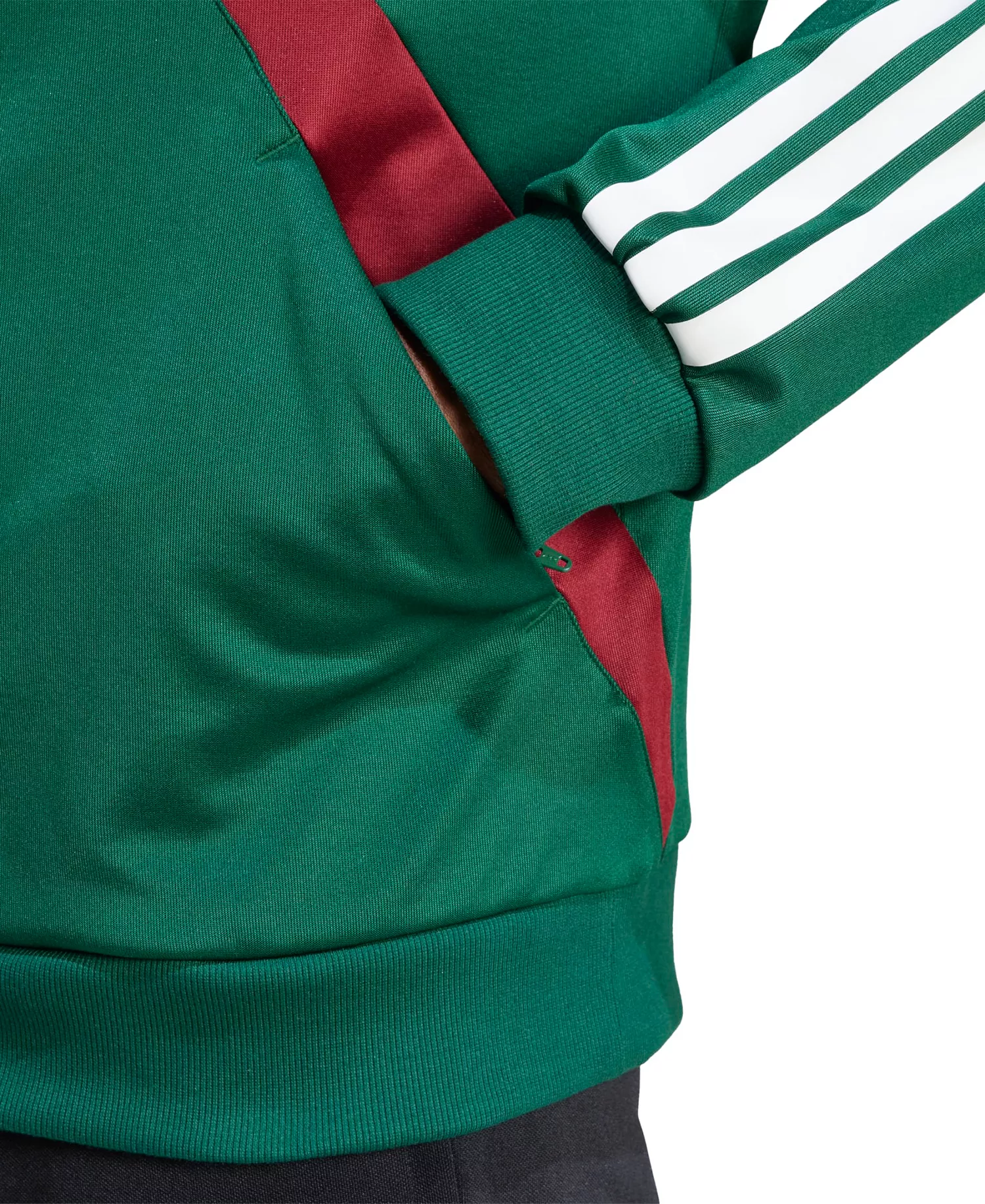 Men's House Of Tiro Nations Pack Track Jacket - Dark green, Collegiate burgundy, White - L