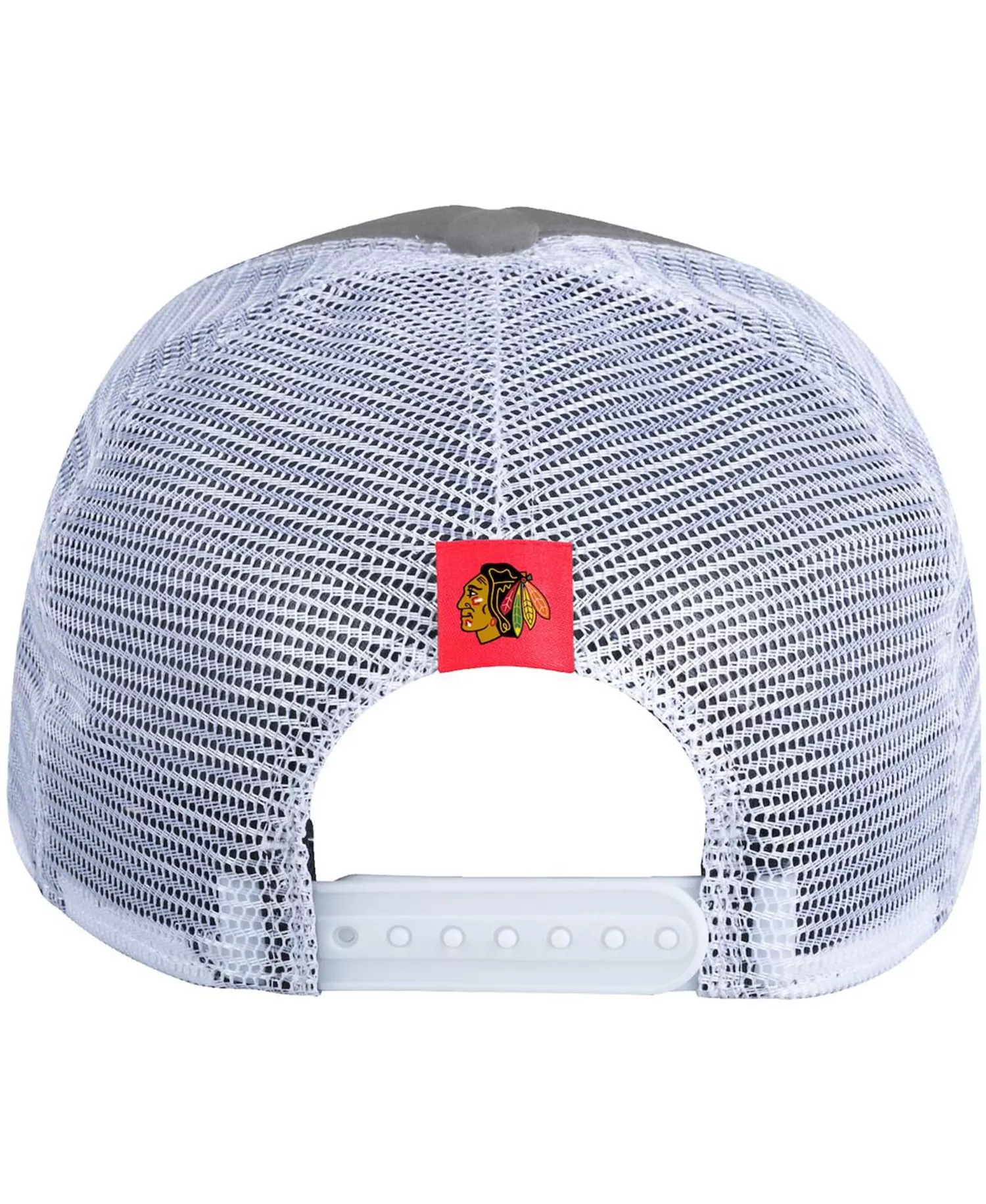Women's Gray, White Chicago Blackhawks Foam Trucker Snapback Hat - Gray, White - One Size Fits All