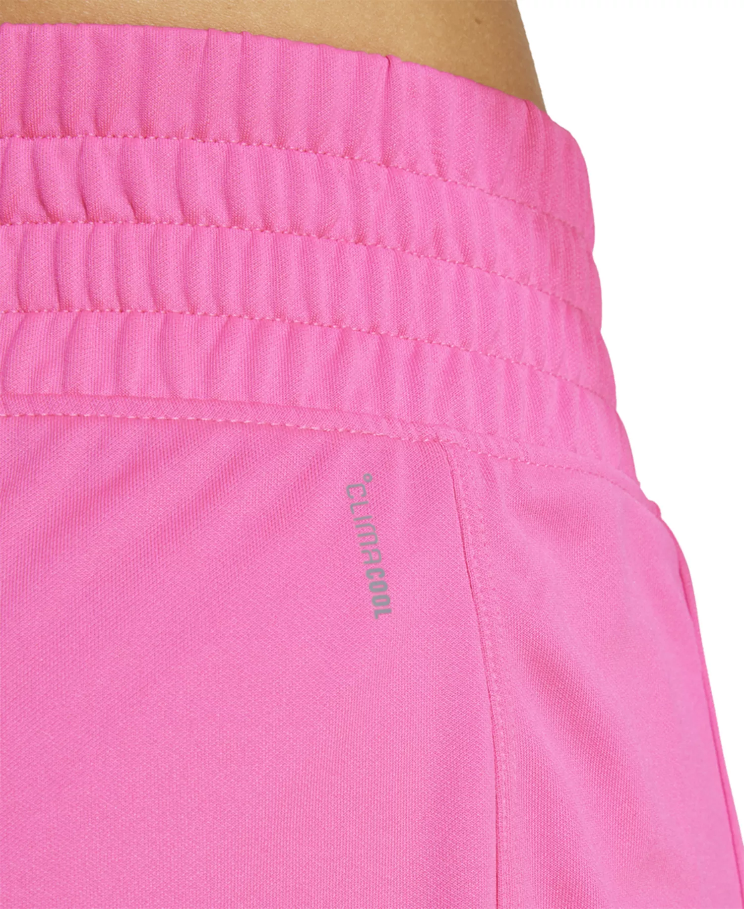 Women's Essentials Knit High-Rise Shorts - Shock Pink/white - L