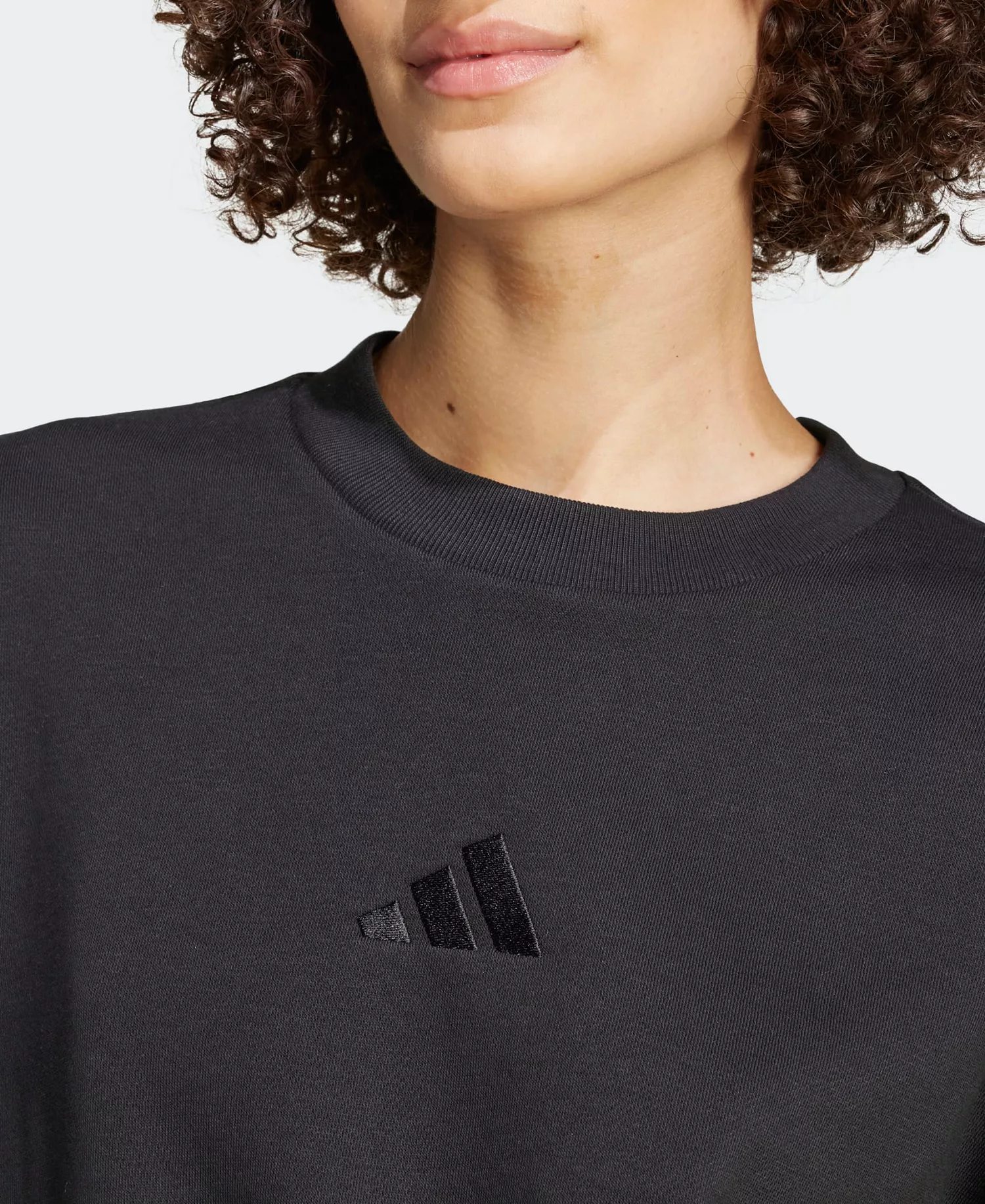 Women's All SZN Loose Fit Fleece Sweatshirt - Black - L