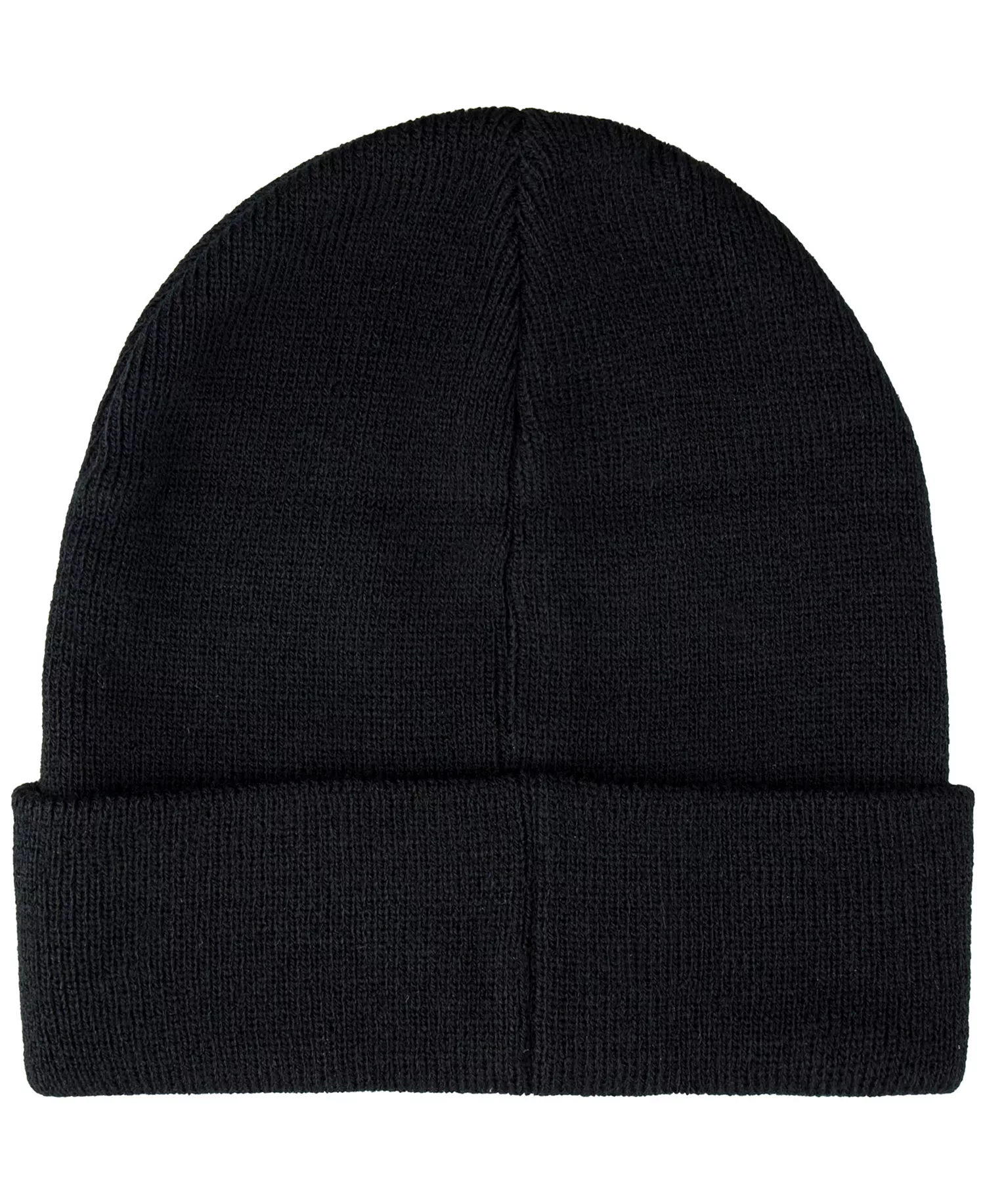 Men's Adjustable Fold Over Cuff Beanie - Black - NO SIZE