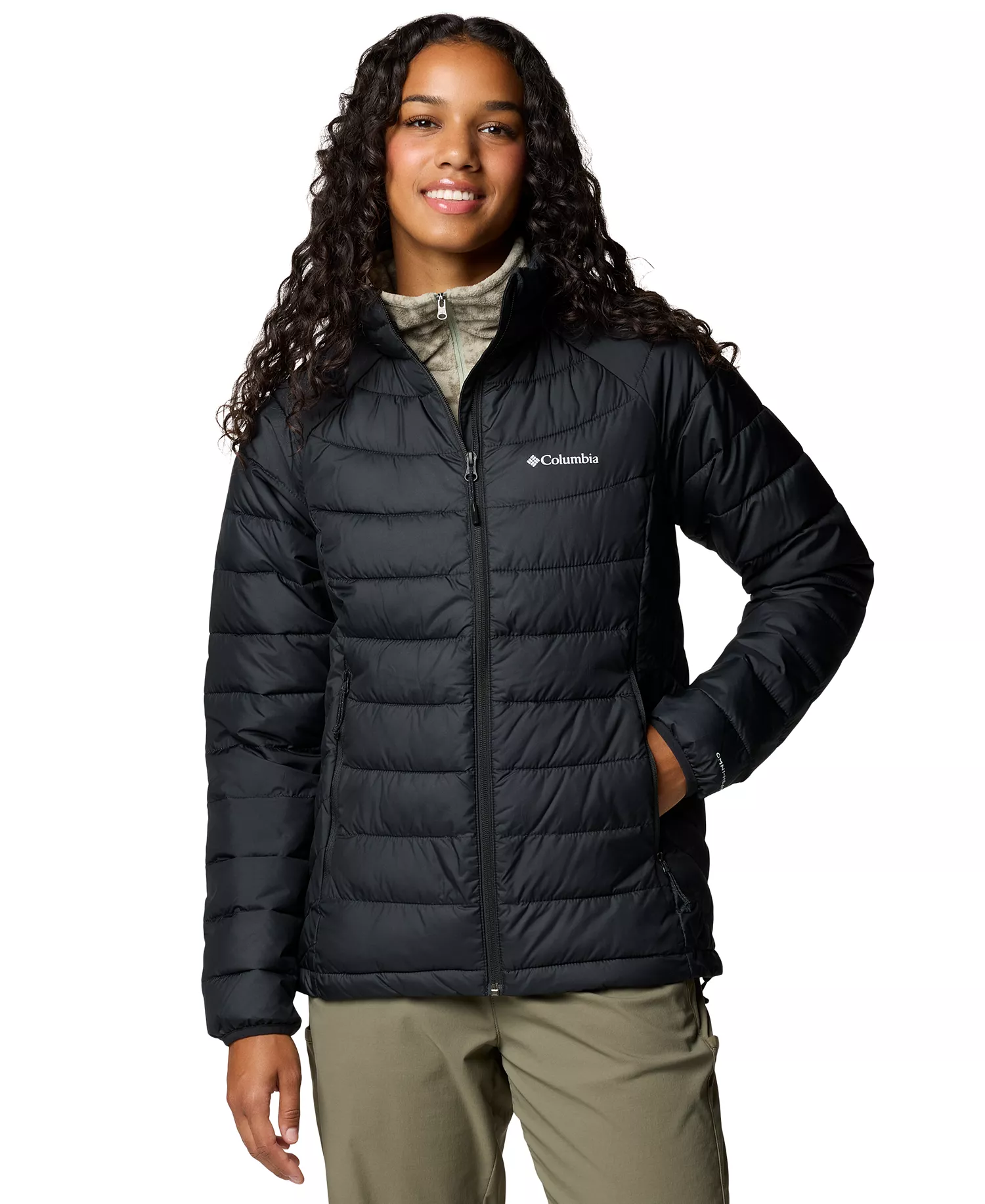 Women's Powder Lite II Full Zip Jacket - Black - L