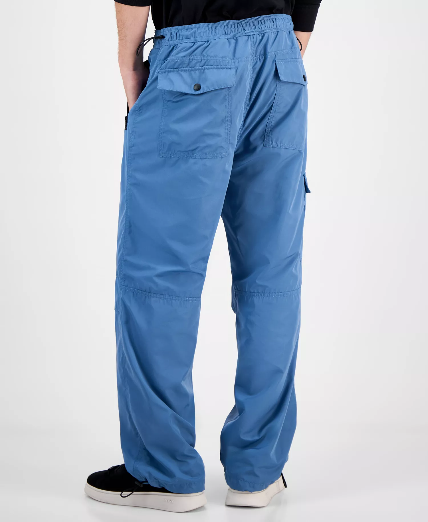 Gokla Straight Fit Pleated-Knee Pants - Open blue - 2XL