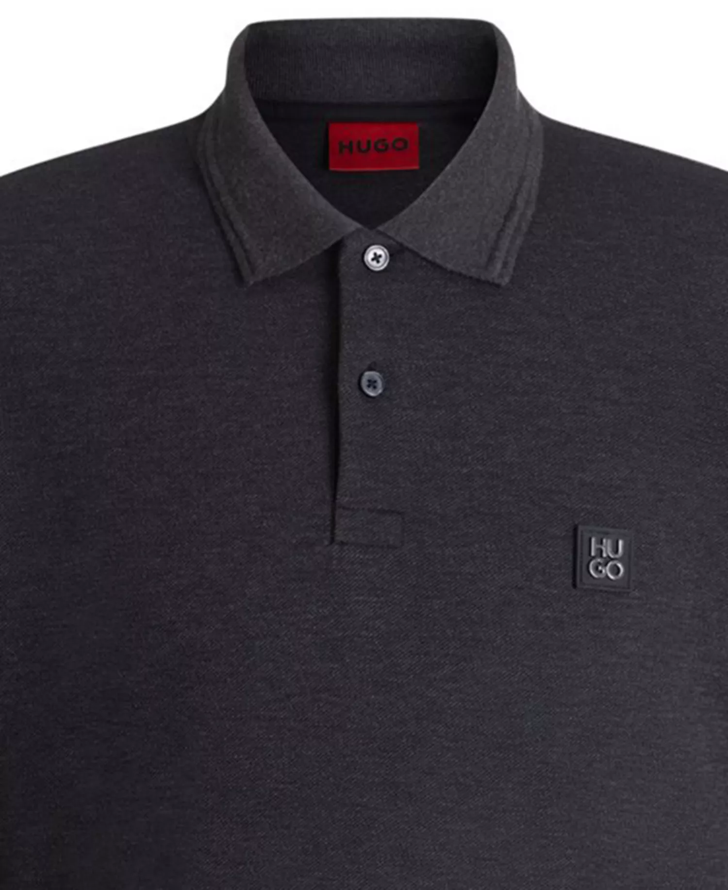 Men's Dinote Long-Sleeve Polo Shirt - Gray - 2XL