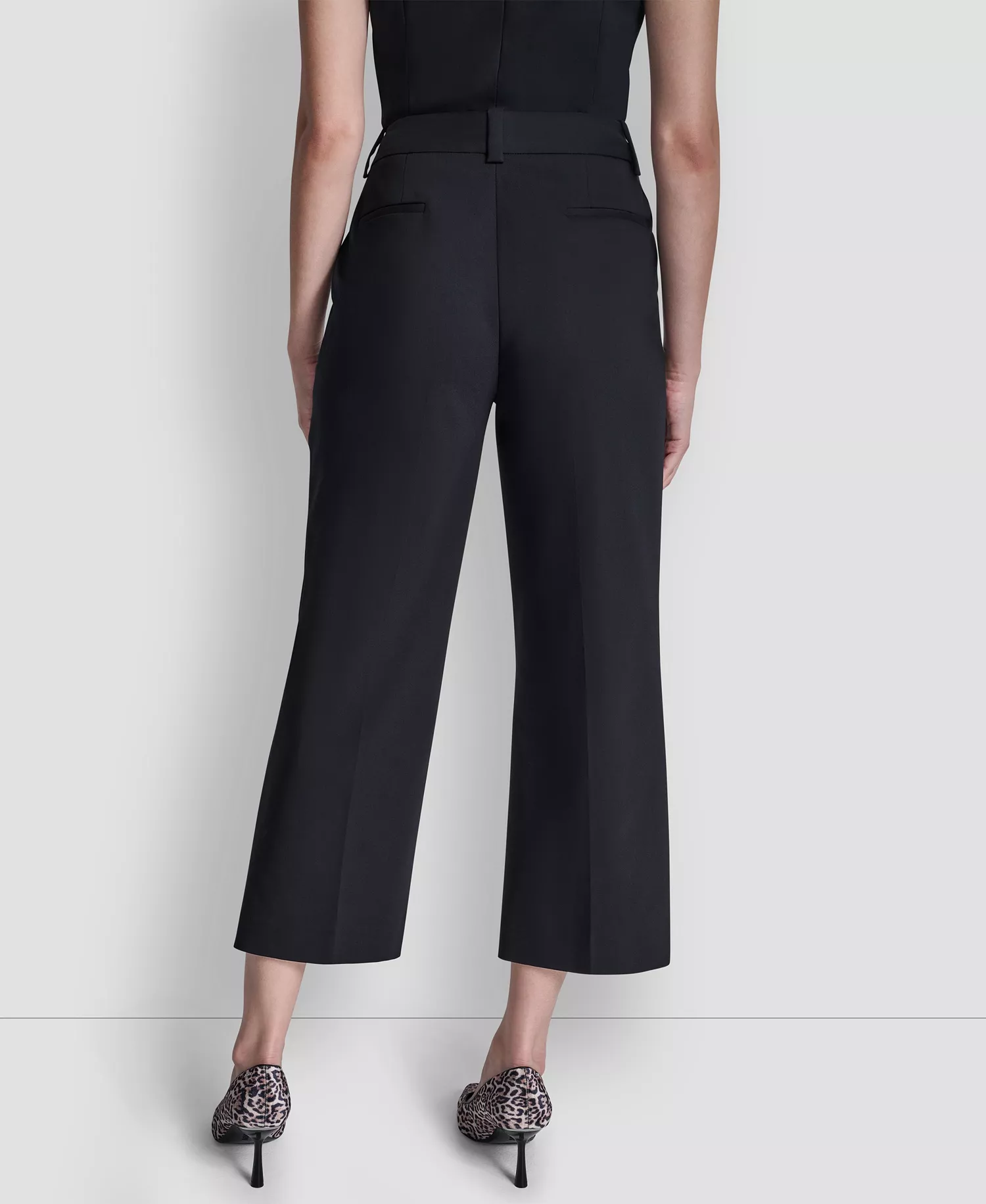 Women's Pintuck Straight Fit Pants - Black - 0