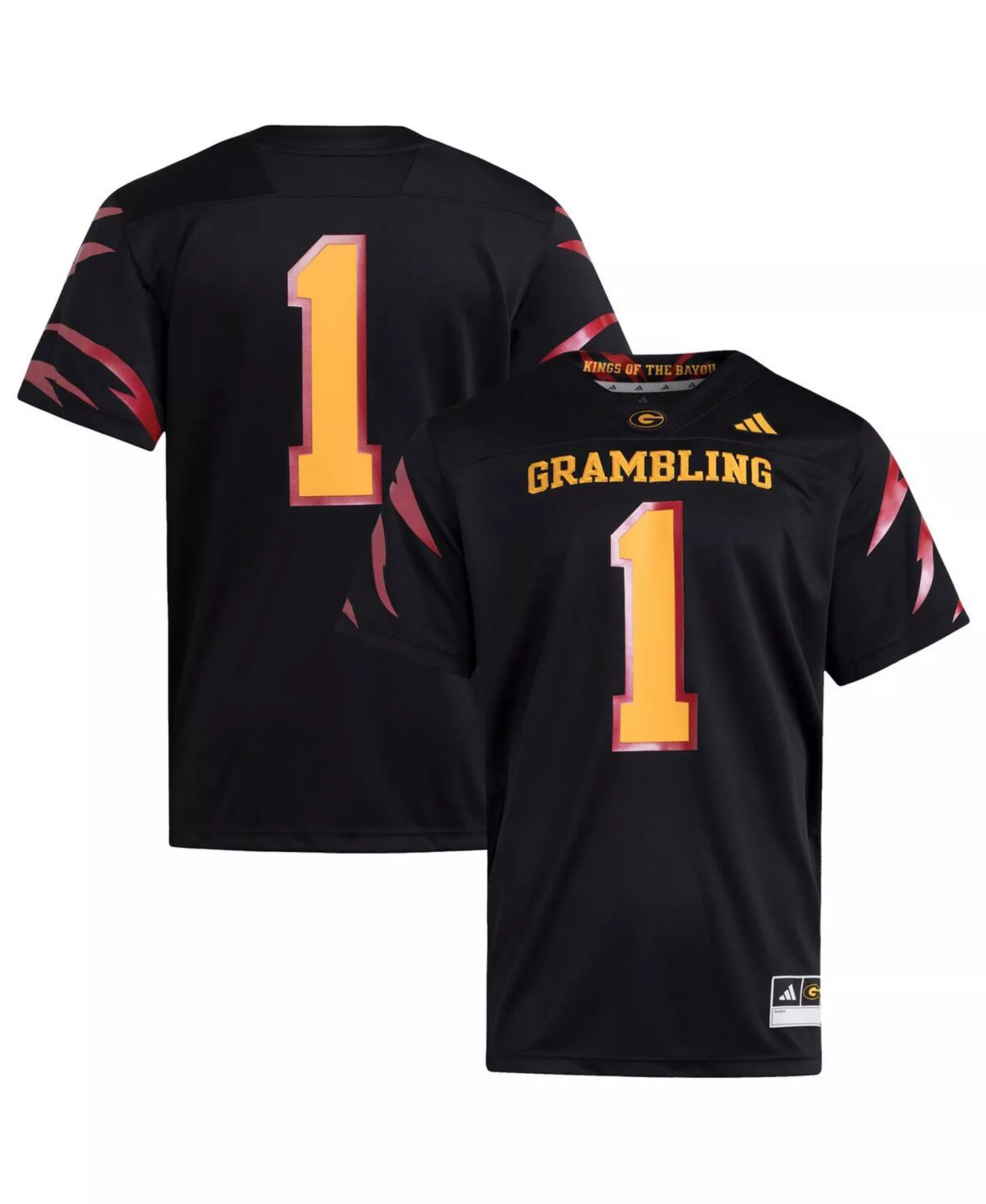 Men's Black Grambling Tigers Premier Strategy Jersey - Black - L