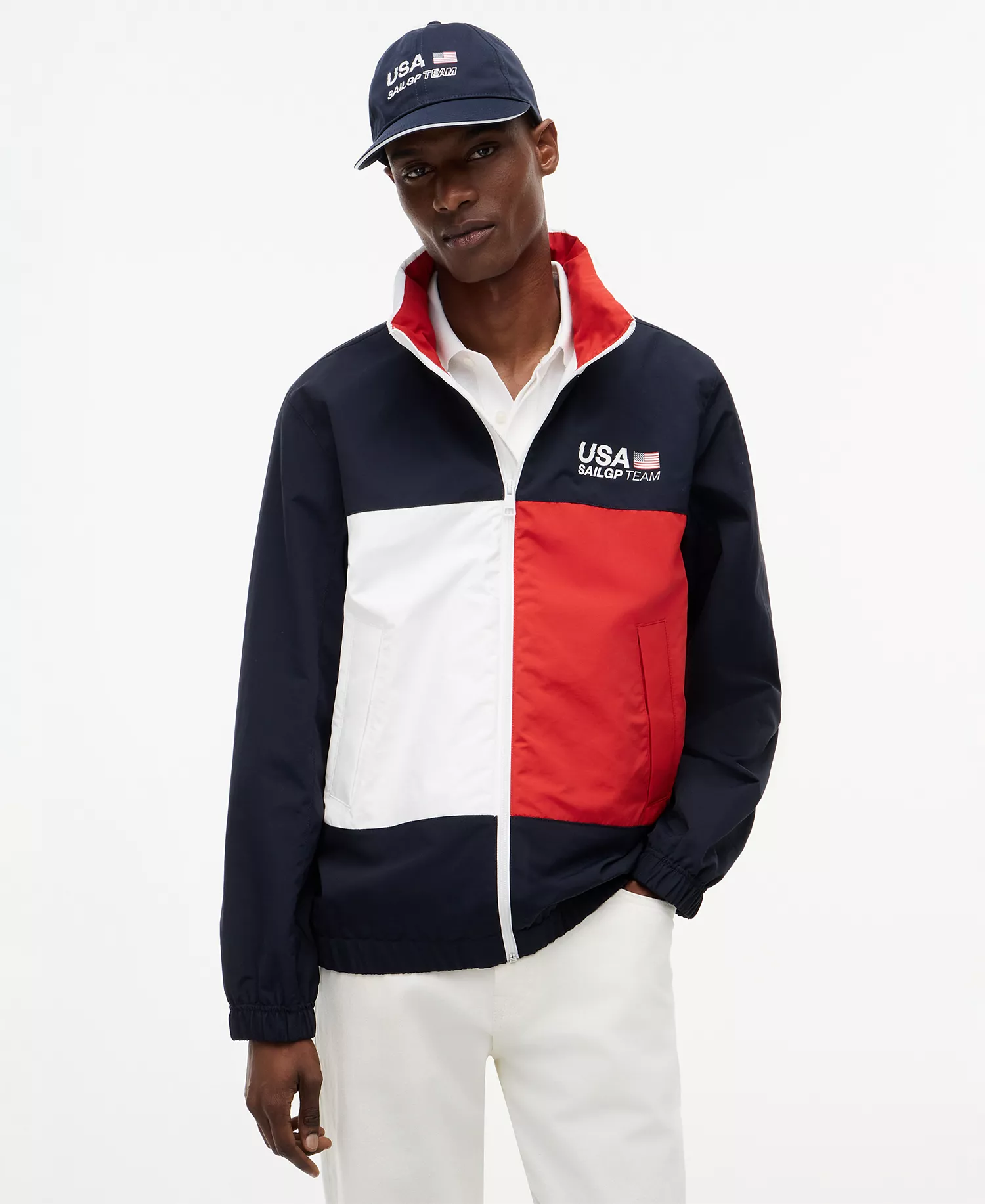 x U.S. SailGP Men's Regatta Jacket - Desert Sky - L