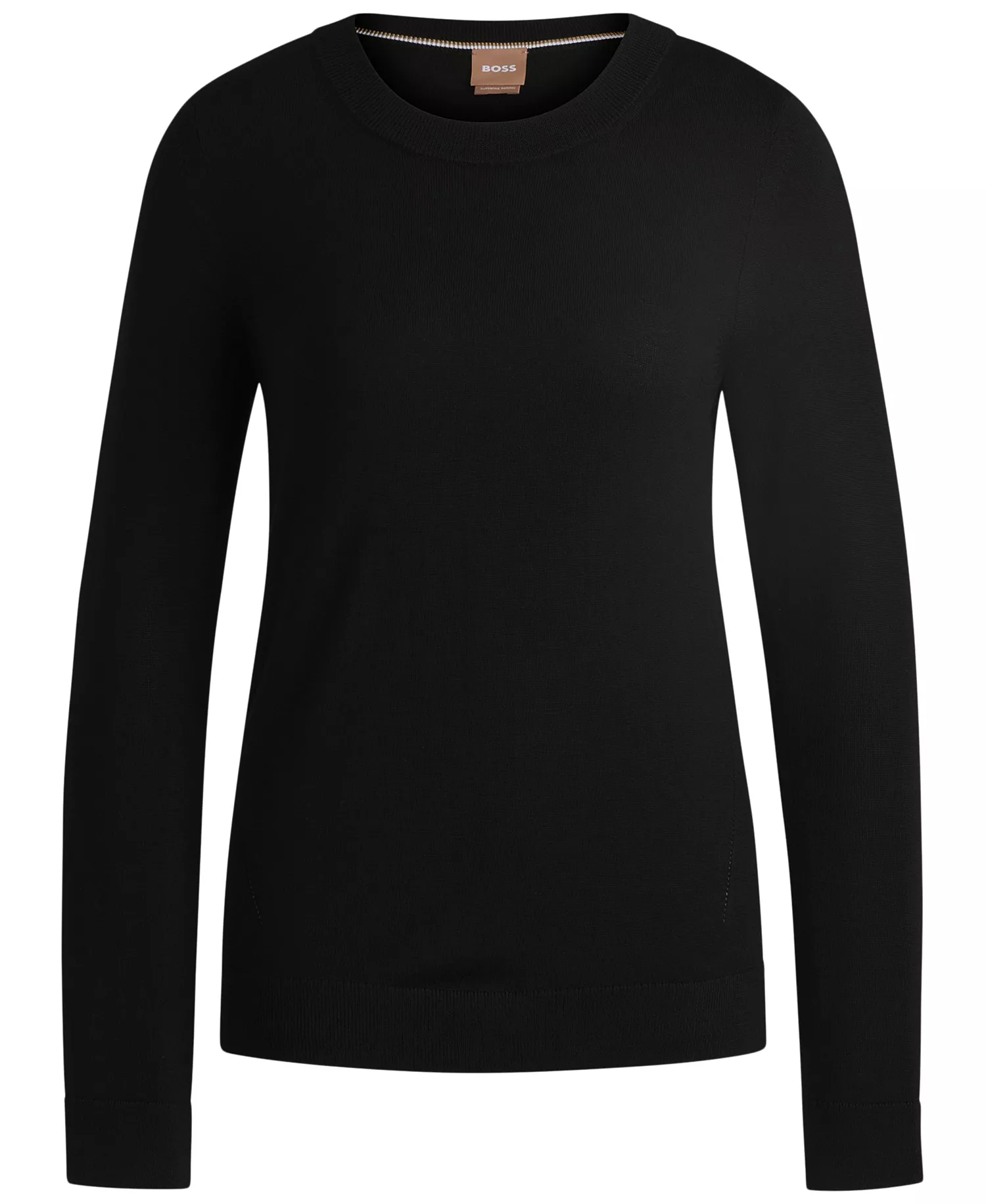 Women's Crew-Neck Sweater - Black - S