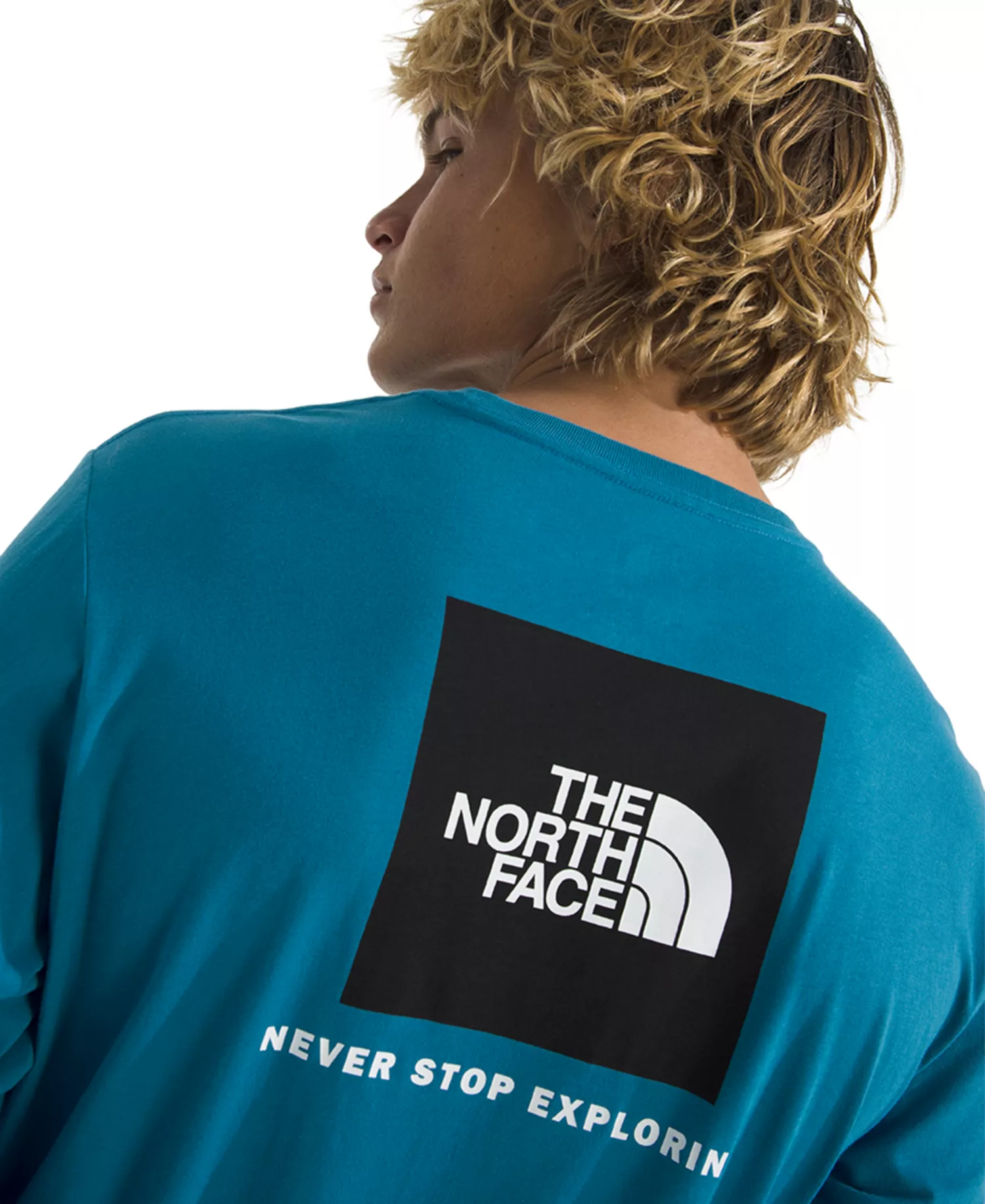 Men's Evolution Box Long Sleeve T-Shirt - Dusk Blue - 2XL