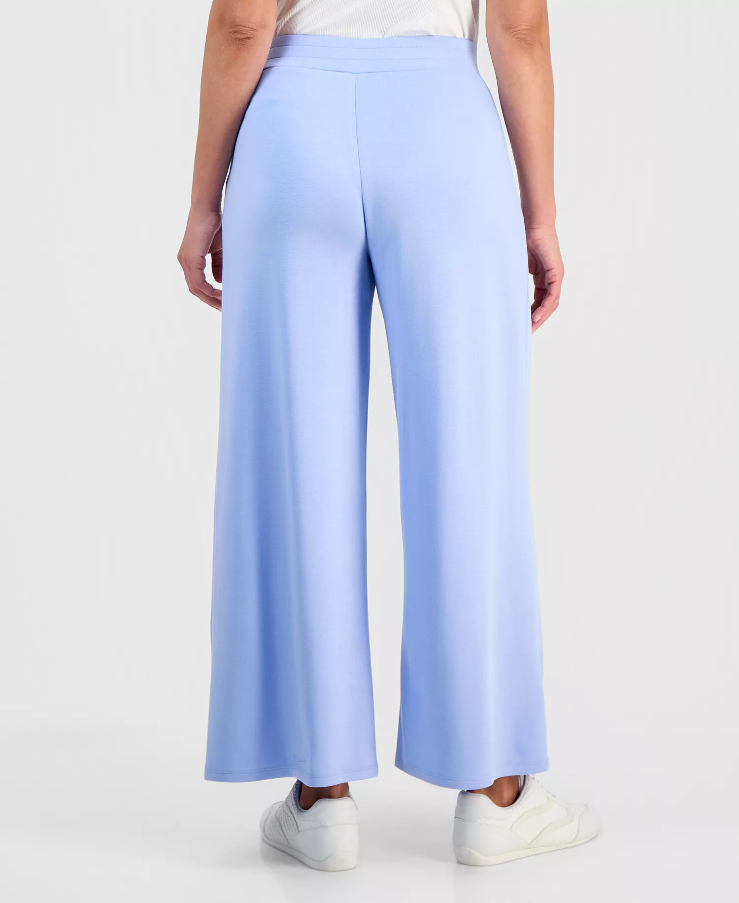Petite High-Rise Wide-Leg Sweatpants, Macy's Exclusive   - Air Blue - P/L